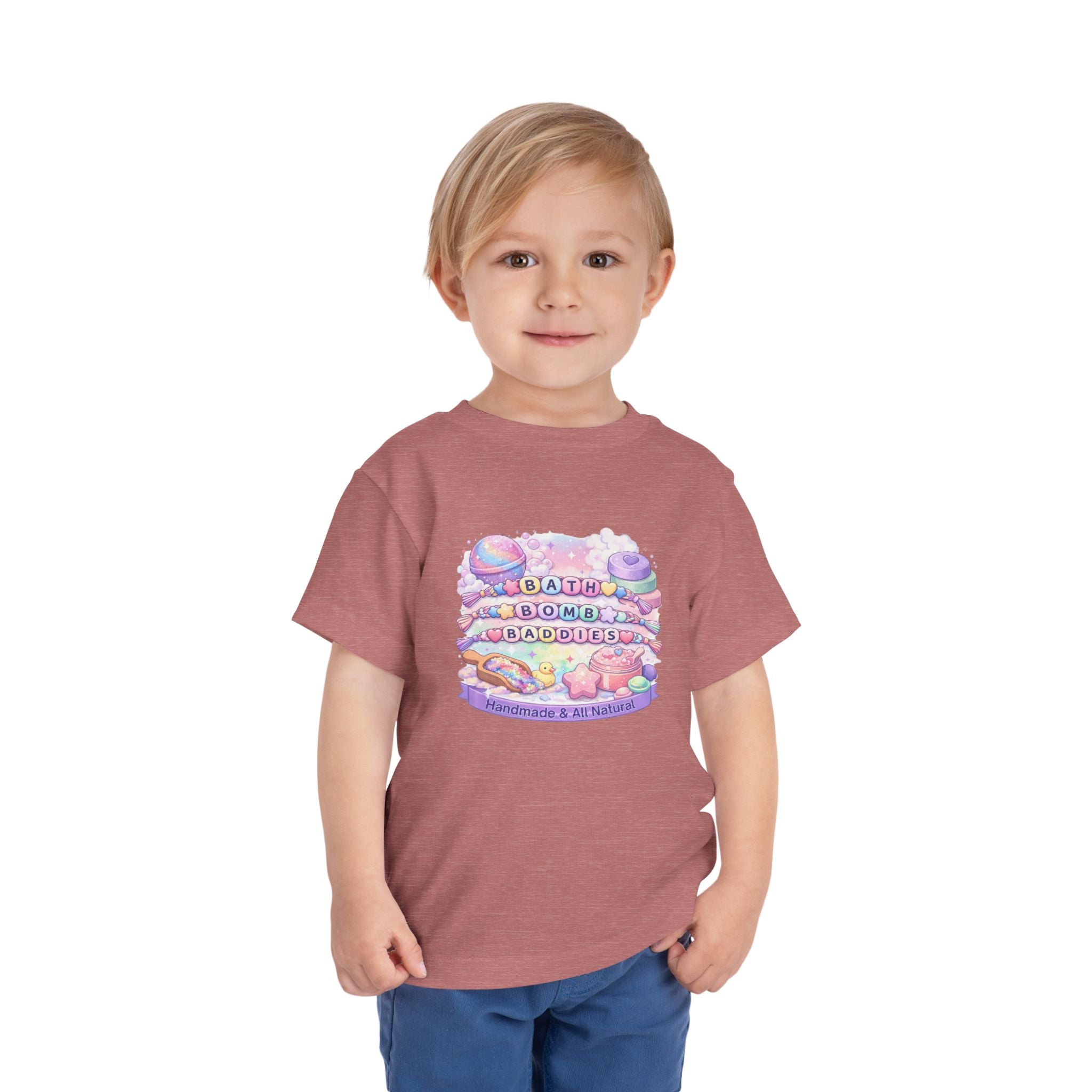 Toddler Bath Bomb Baddies T-Shirt — Pastel Handmade Bath Bombs Graphic Tee