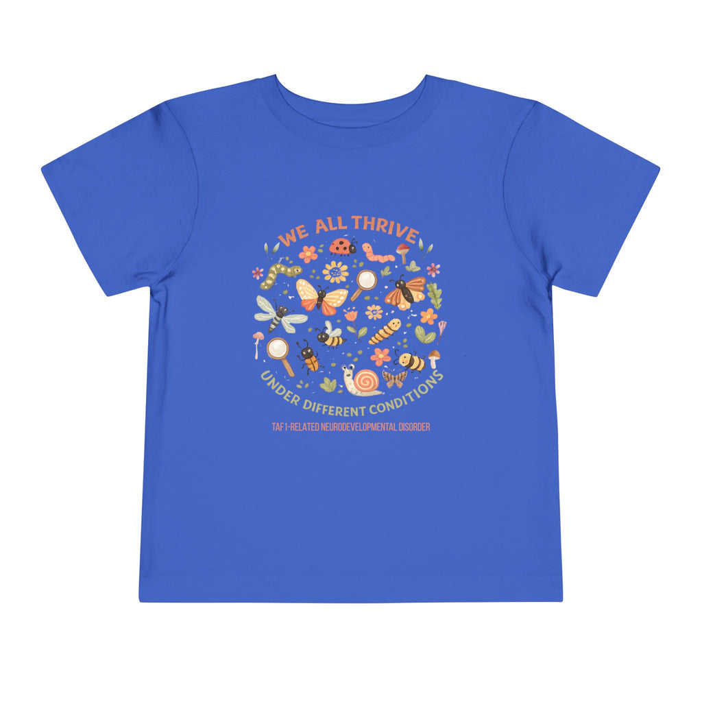 Toddler Tee — "We All Thrive" TAF-1 Neurodevelopmental Disorder Awareness Shirt