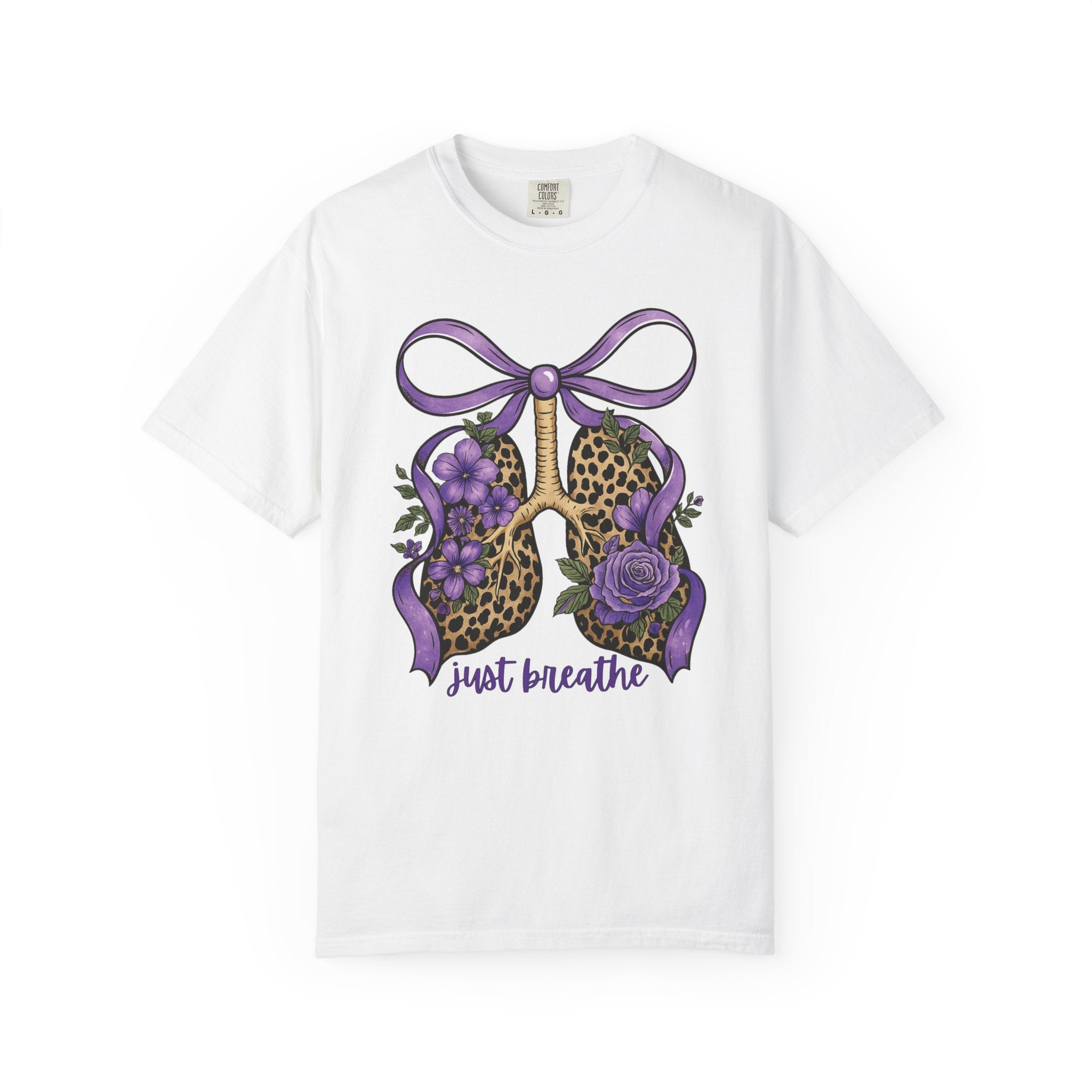 Garment-Dyed T-shirt - Just Breathe Wild Lungs