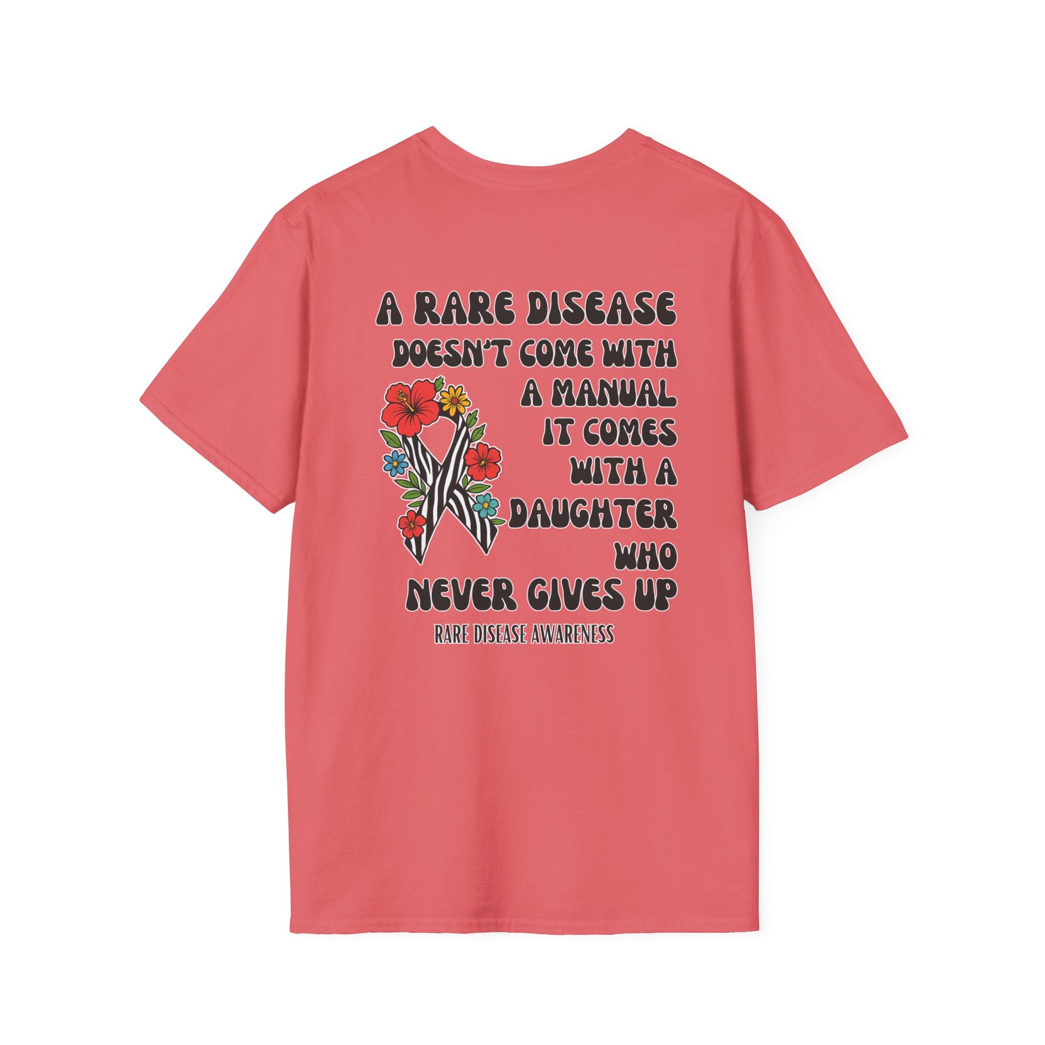 DAUGHTER Rare Disease Awareness T-Shirt — "A Rare Disease Doesn’t Come with a Manual"  Daughter Support Tee