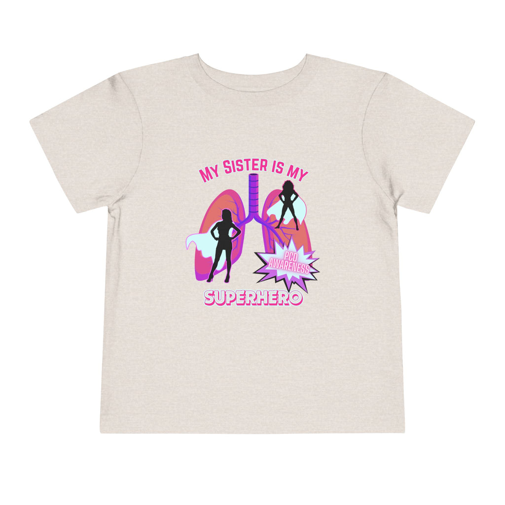 Toddler Tee Superhero PCD Awareness T-Shirt