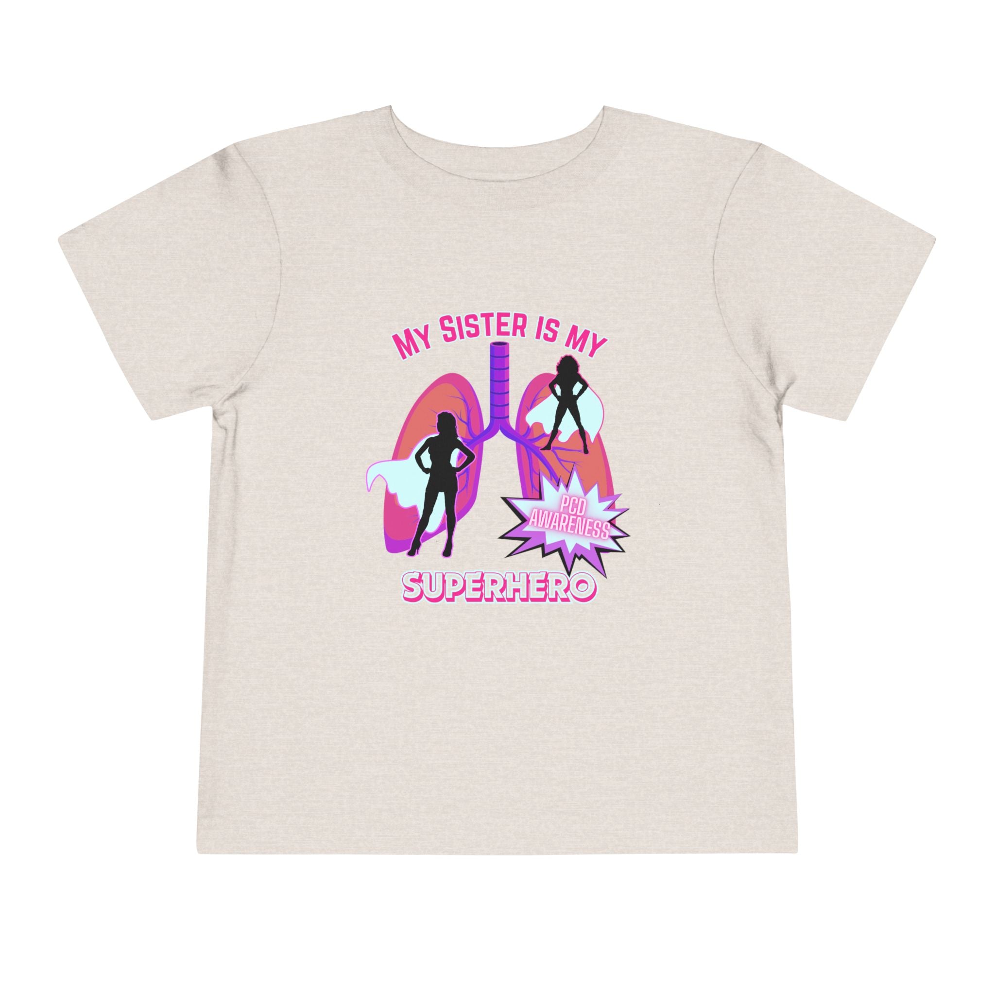 Toddler Tee Superhero PCD Awareness T-Shirt