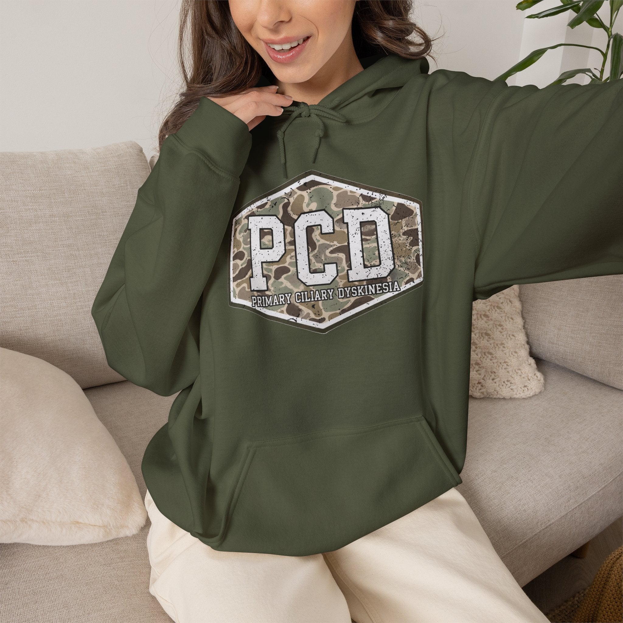 PCD Camo Logo Hoodie – Tactical Military Style Pullover