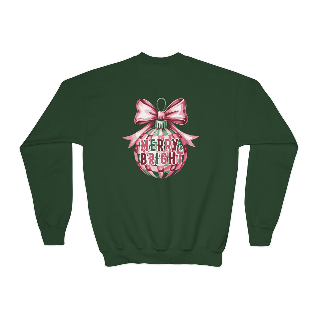 Holiday Patchwork Crewneck Sweatshirt — Merry & Bright Youth