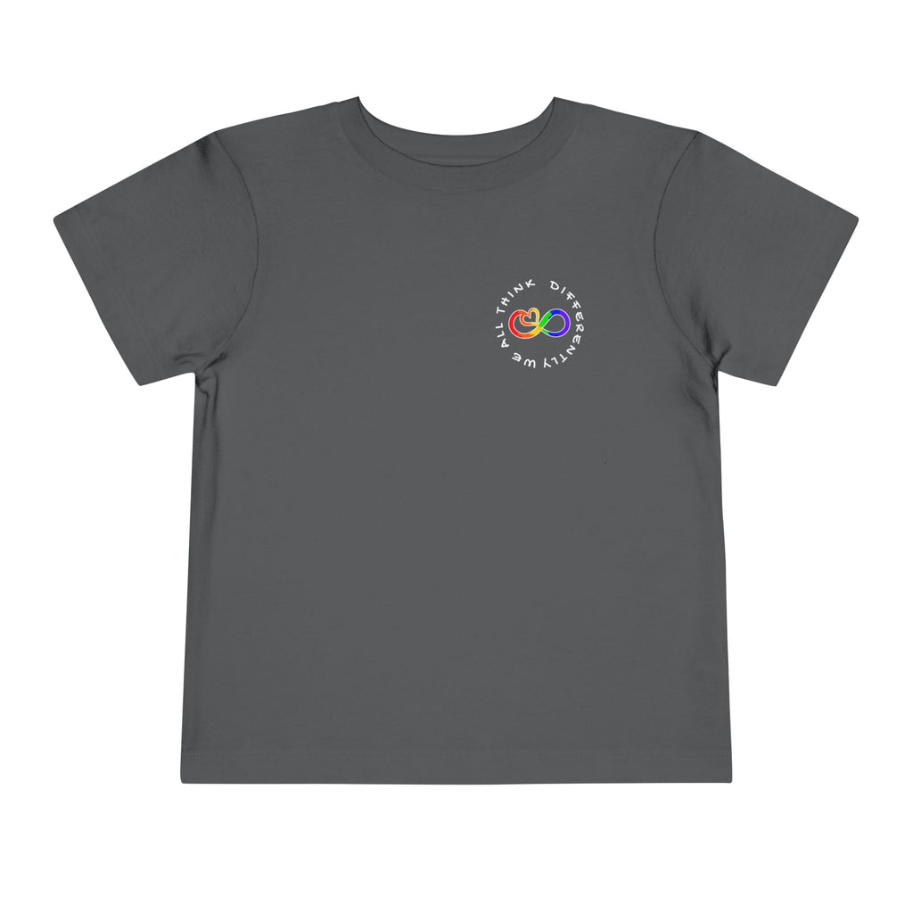 Toddler Neurodivergent Awareness T-Shirt — Colorful Brain Design