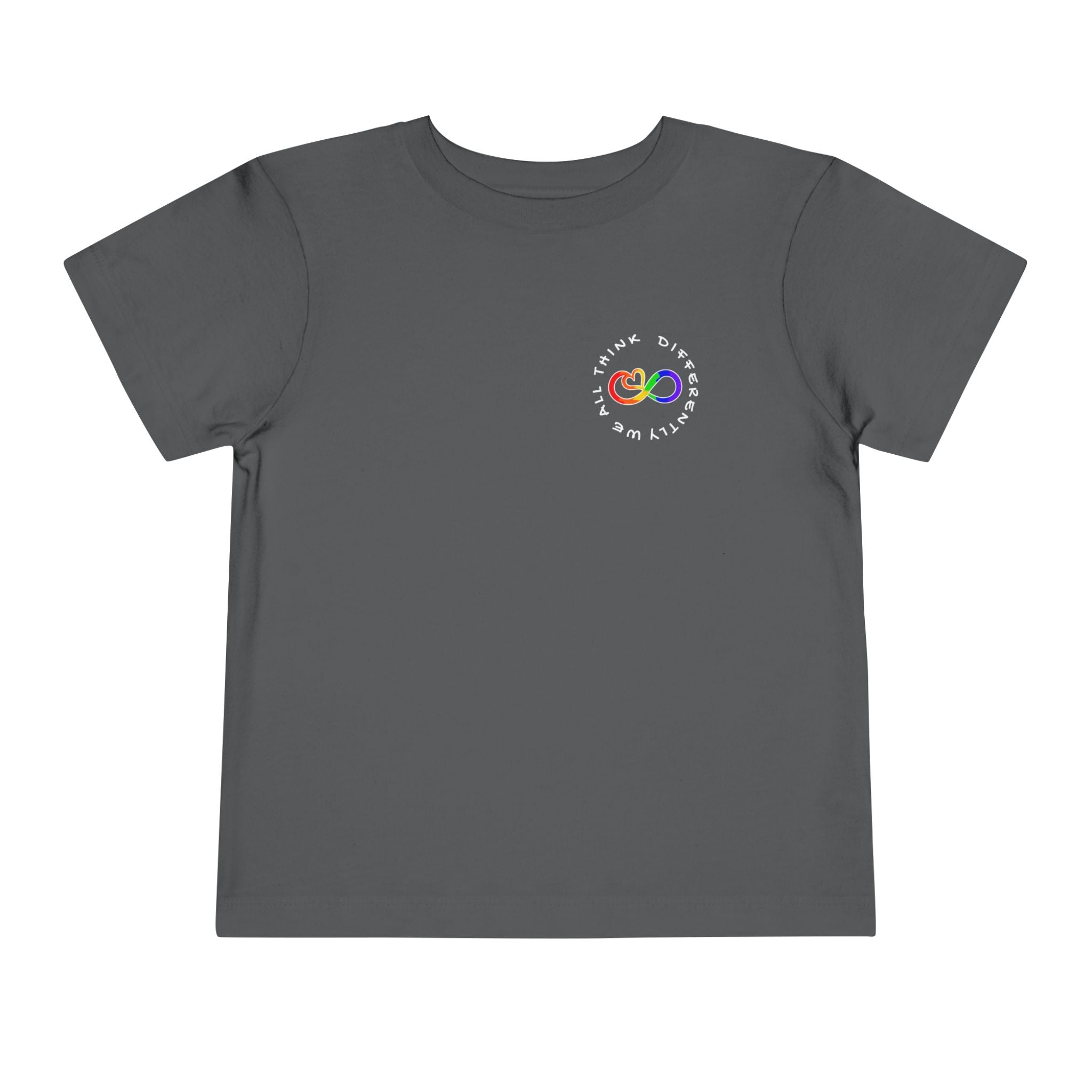 Toddler Neurodivergent Awareness T-Shirt — Colorful Brain Design