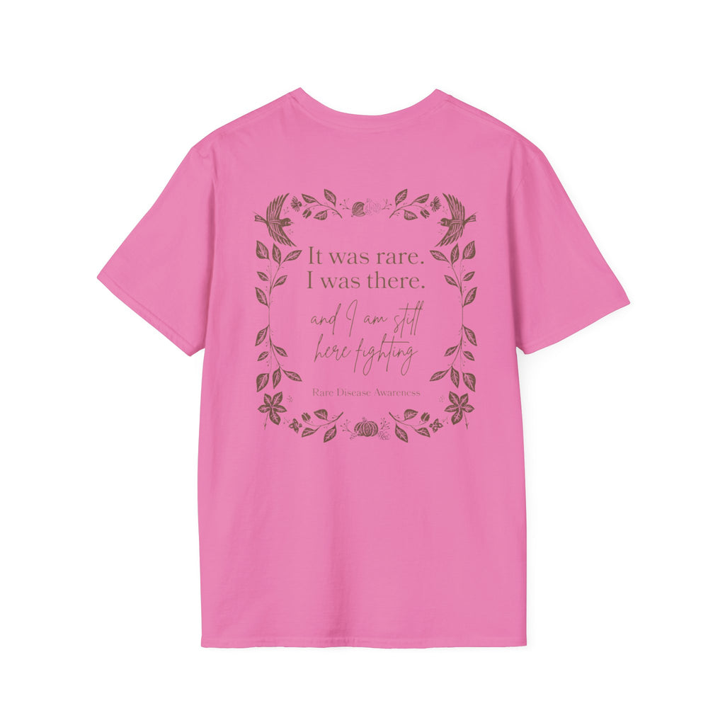 Floral Quote T‑Shirt — "It was rare, I was there" Inspirational Graphic Tee