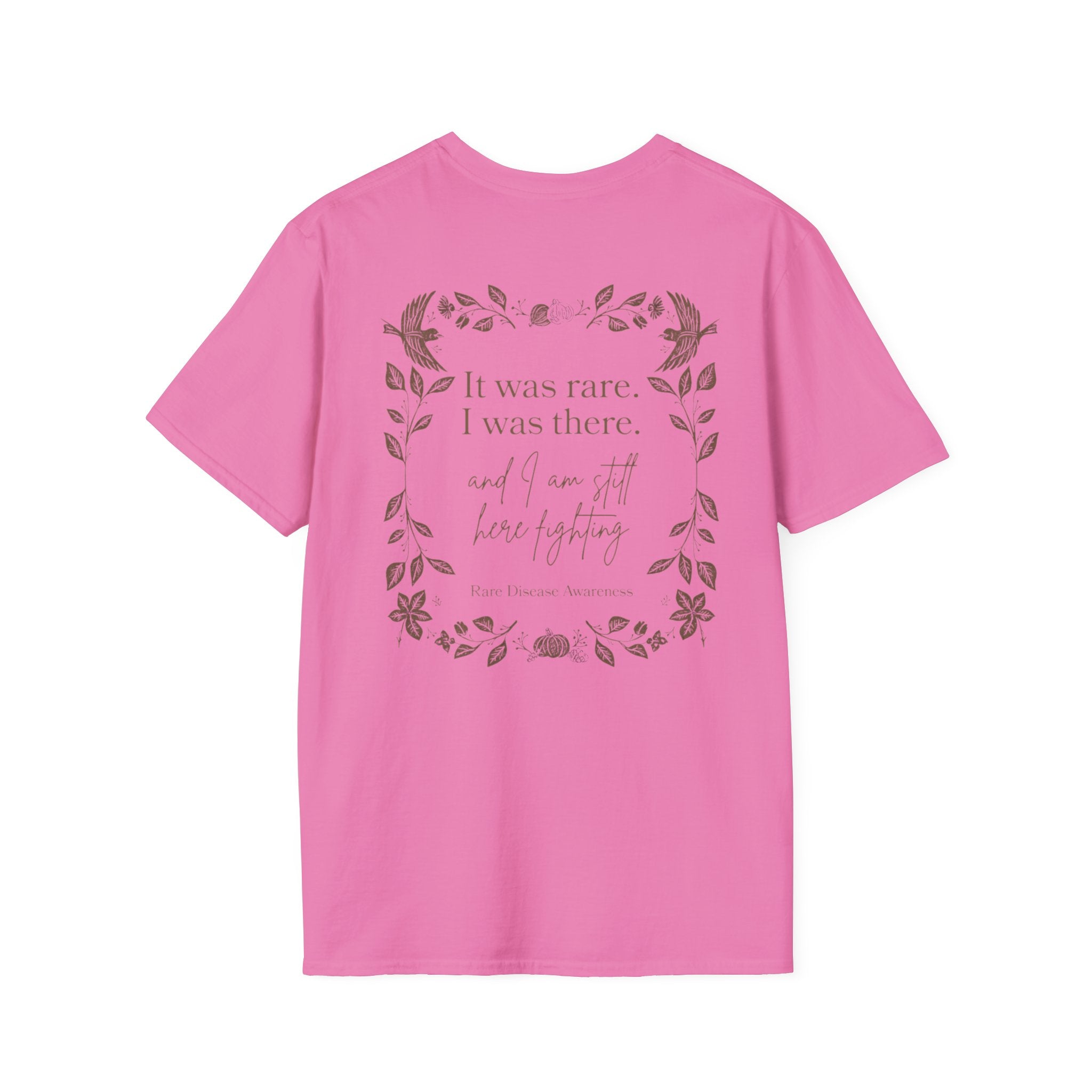 Floral Quote T‑Shirt — "It was rare, I was there" Inspirational Graphic Tee
