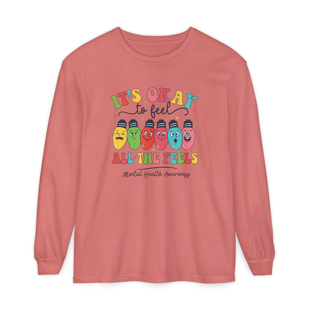 It's Okay to Feel All the Feels Long Sleeve Tee — Mental Health Awareness