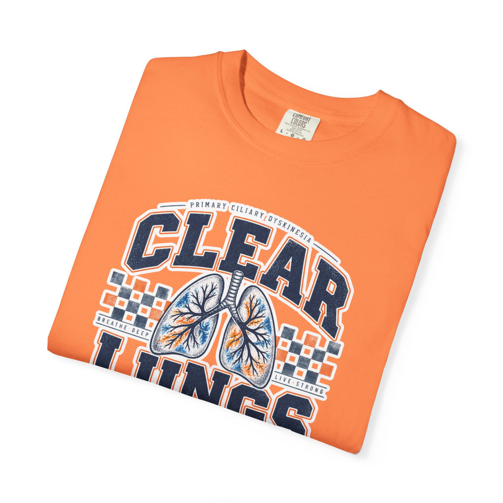 PCD Clear Lungs Club T-Shirt — Vintage Athletic Respiratory Health Tee