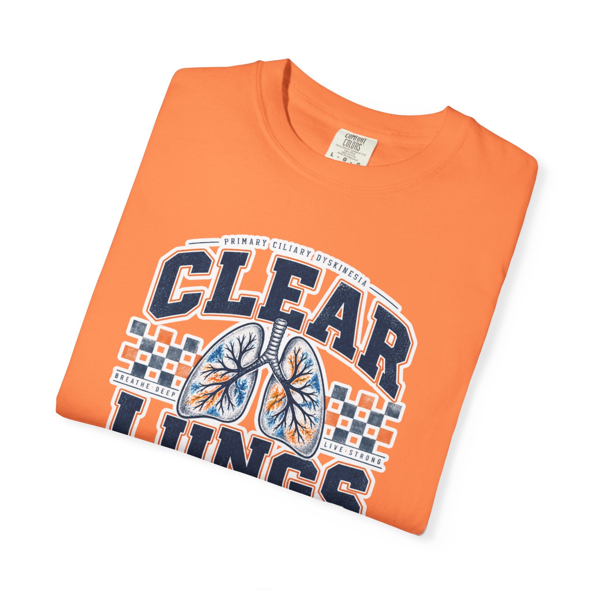 PCD Clear Lungs Club T-Shirt — Vintage Athletic Respiratory Health Tee