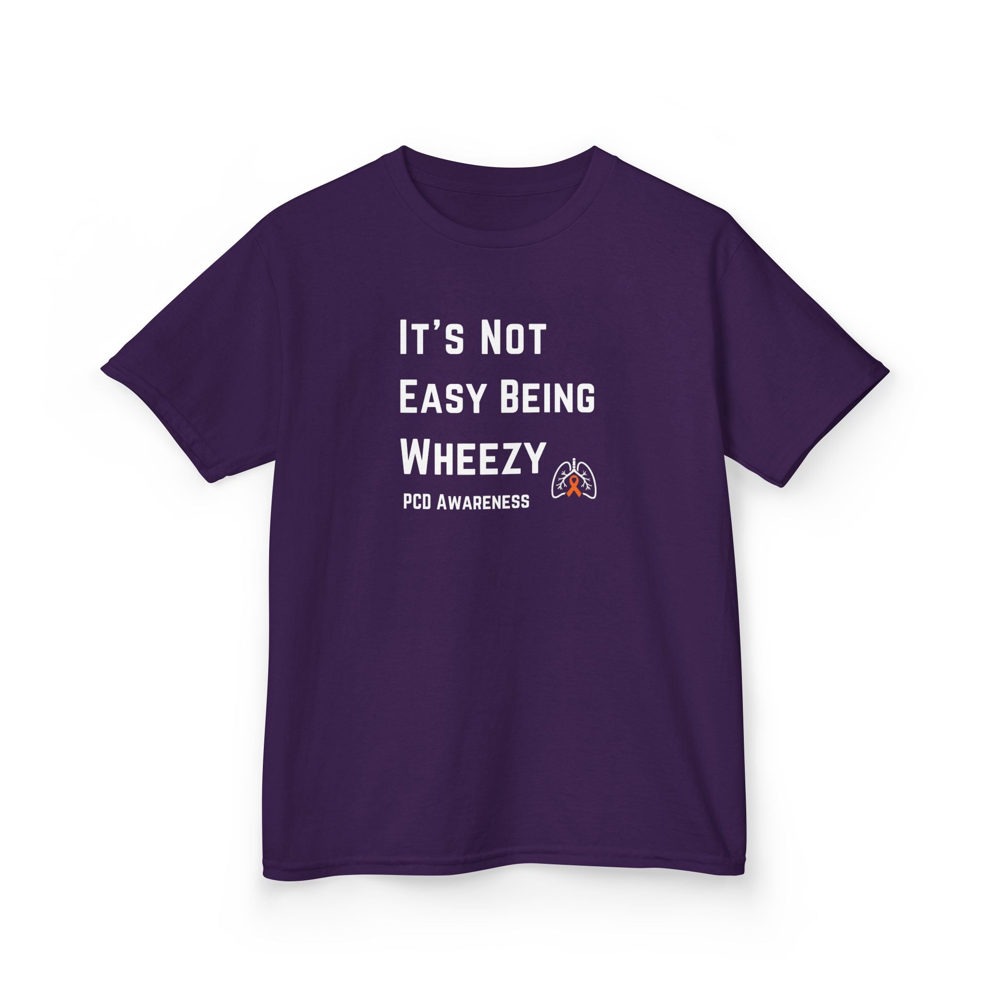 Kids 'Not Easy Being Wheezy' PCD Awareness Tee
