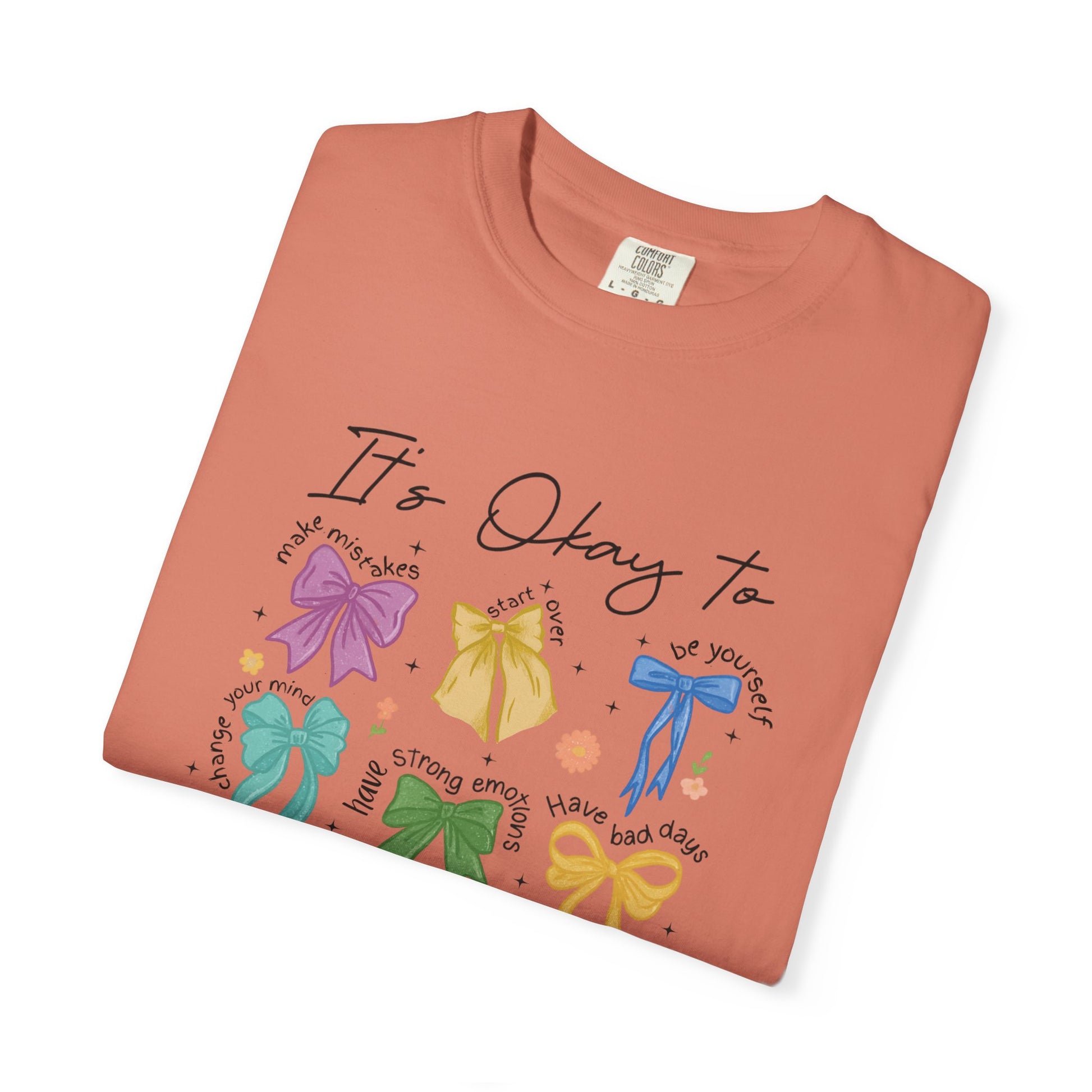 It’s okay to- Mental Health Coquette Tee