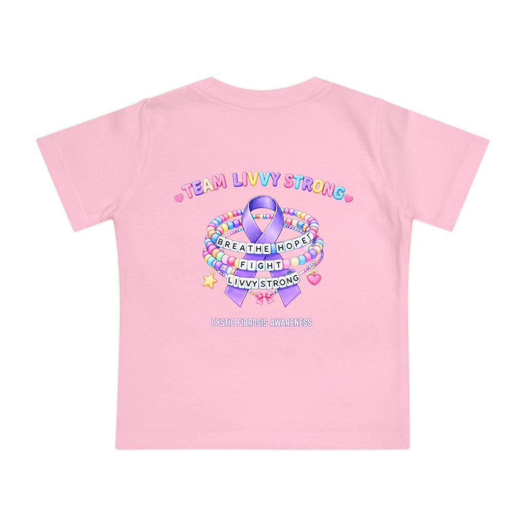 INFANT Team Livvy Strong Fundraiser T-Shirt —CF Awareness Tee