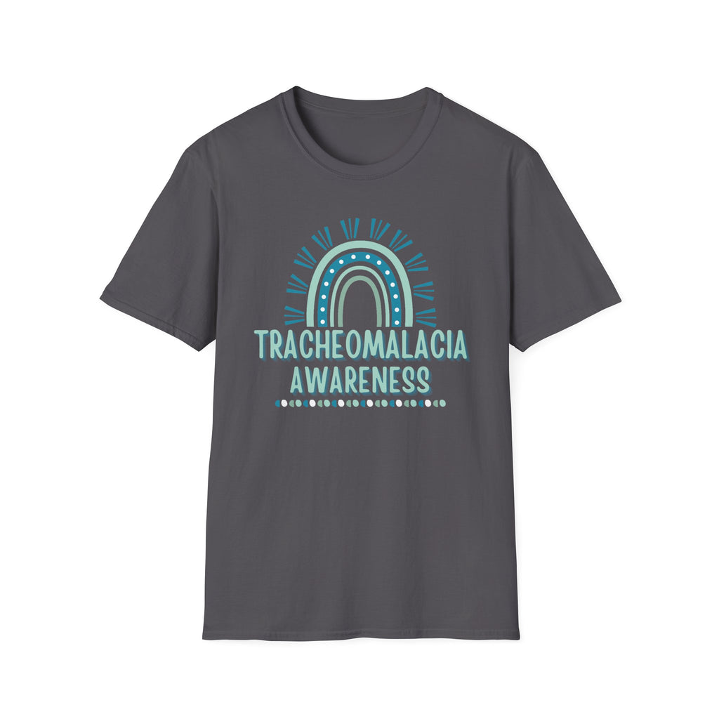 Tracheomalacia Awareness T-Shirt — Teal Rainbow Support Tee