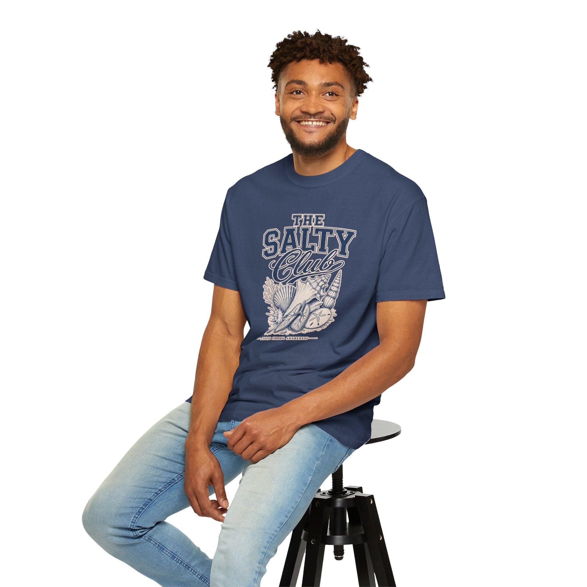 The Salty Club Beach T-Shirt — Nautical CF Awareness