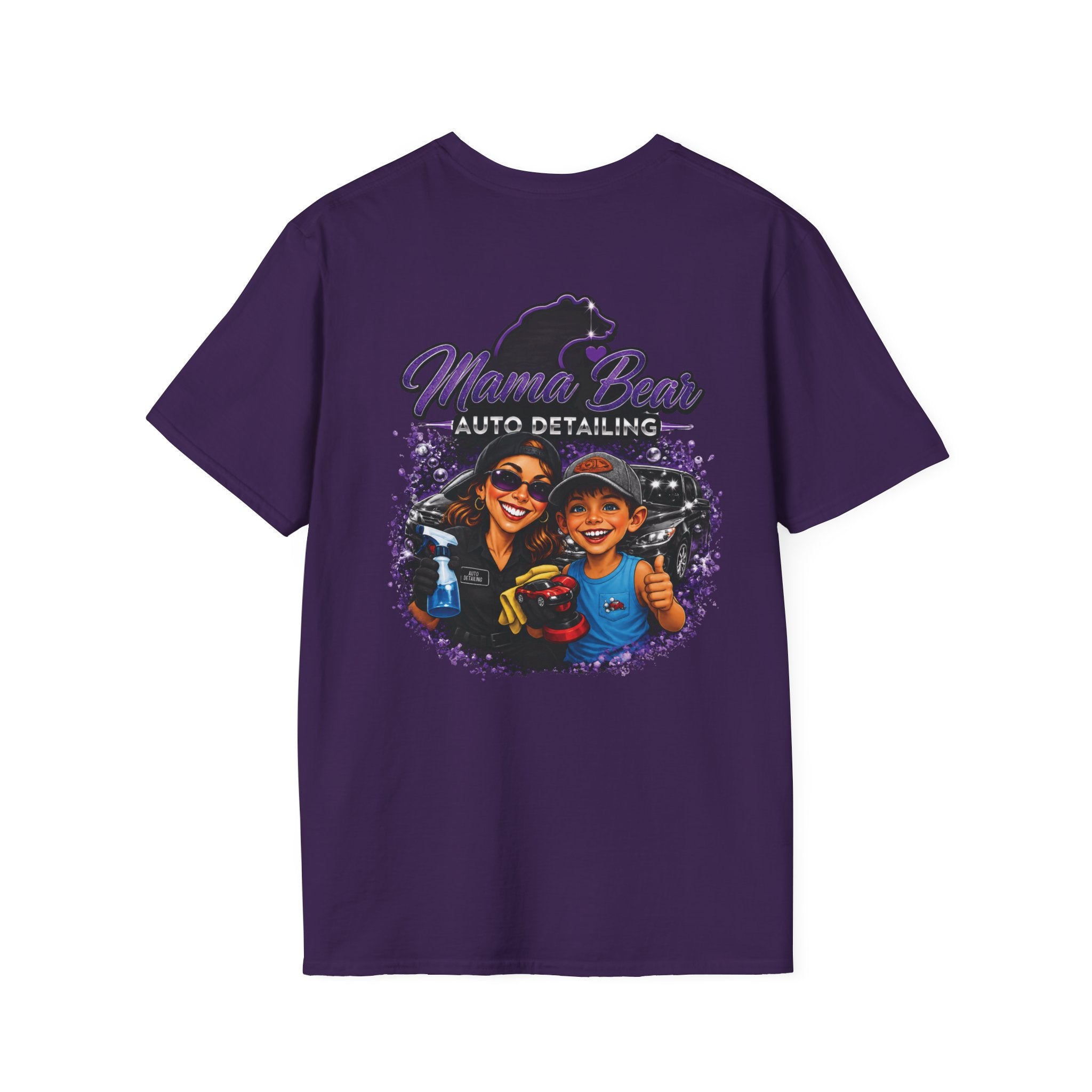 Mama Bear Auto Detailing Tee — Women's Car Care Shirt for Detailers
