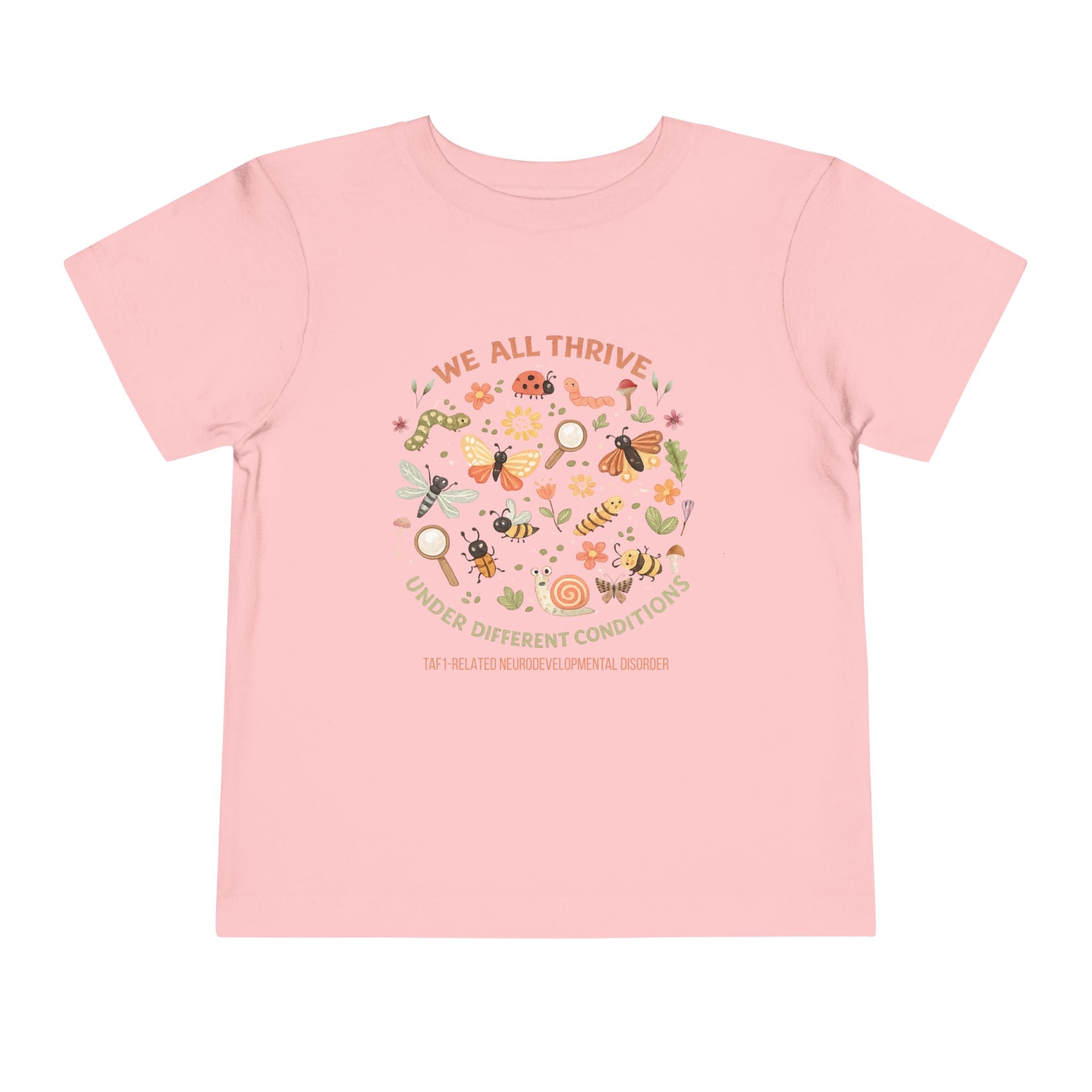 Toddler Tee — "We All Thrive" TAF-1 Neurodevelopmental Disorder Awareness Shirt