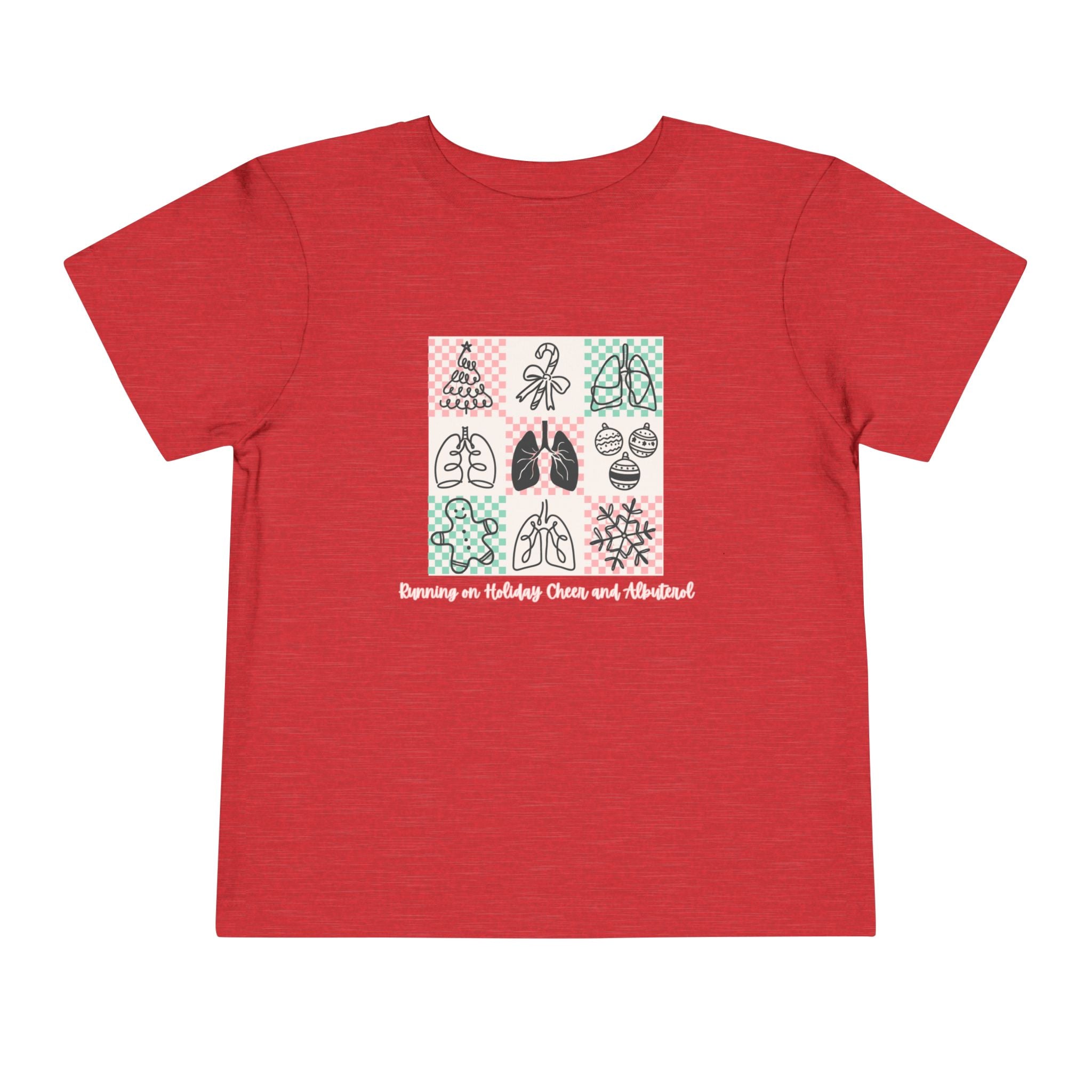 Toddler Running on Holiday Cheer and Albuterol