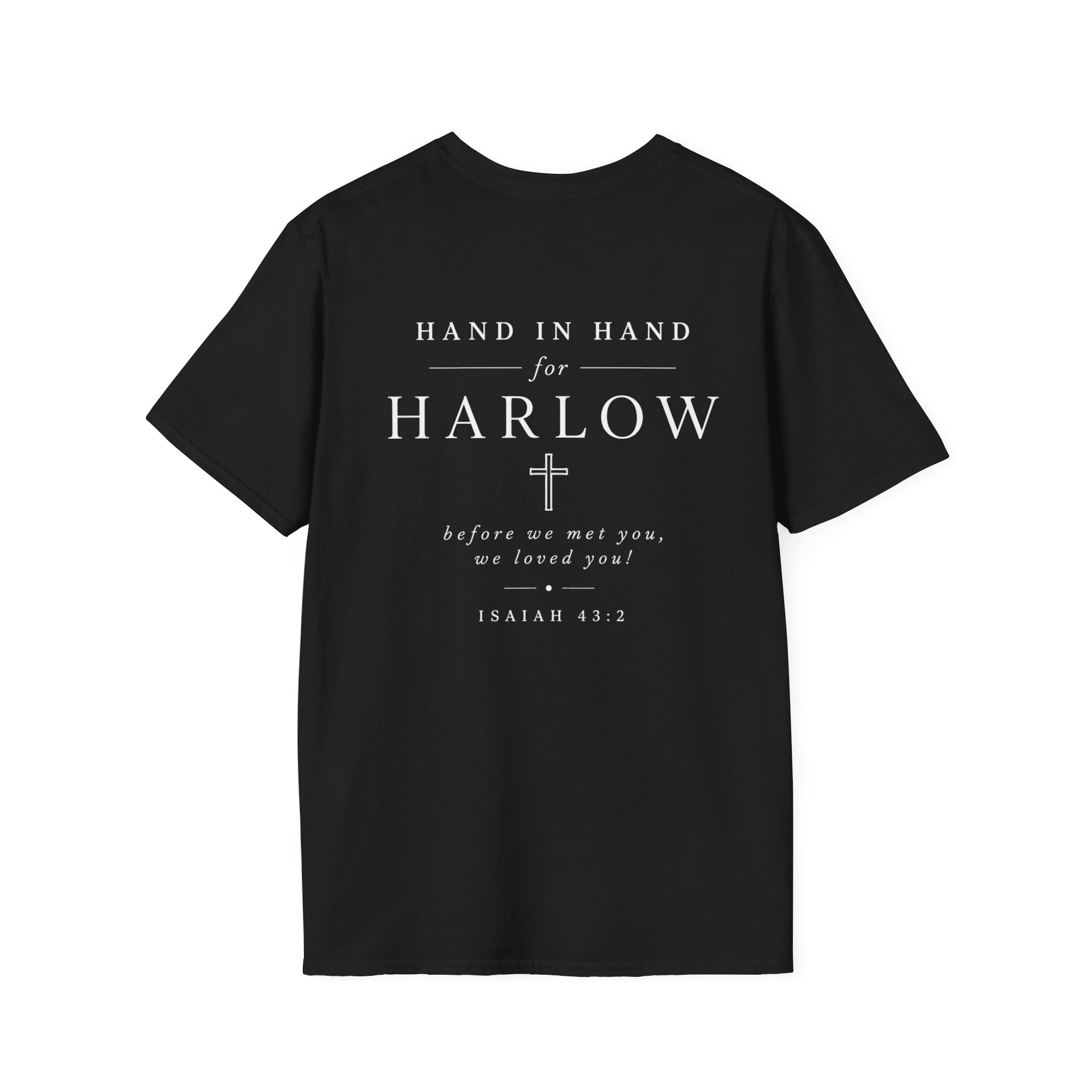 Hand in Hand for Harlow -unisex tee