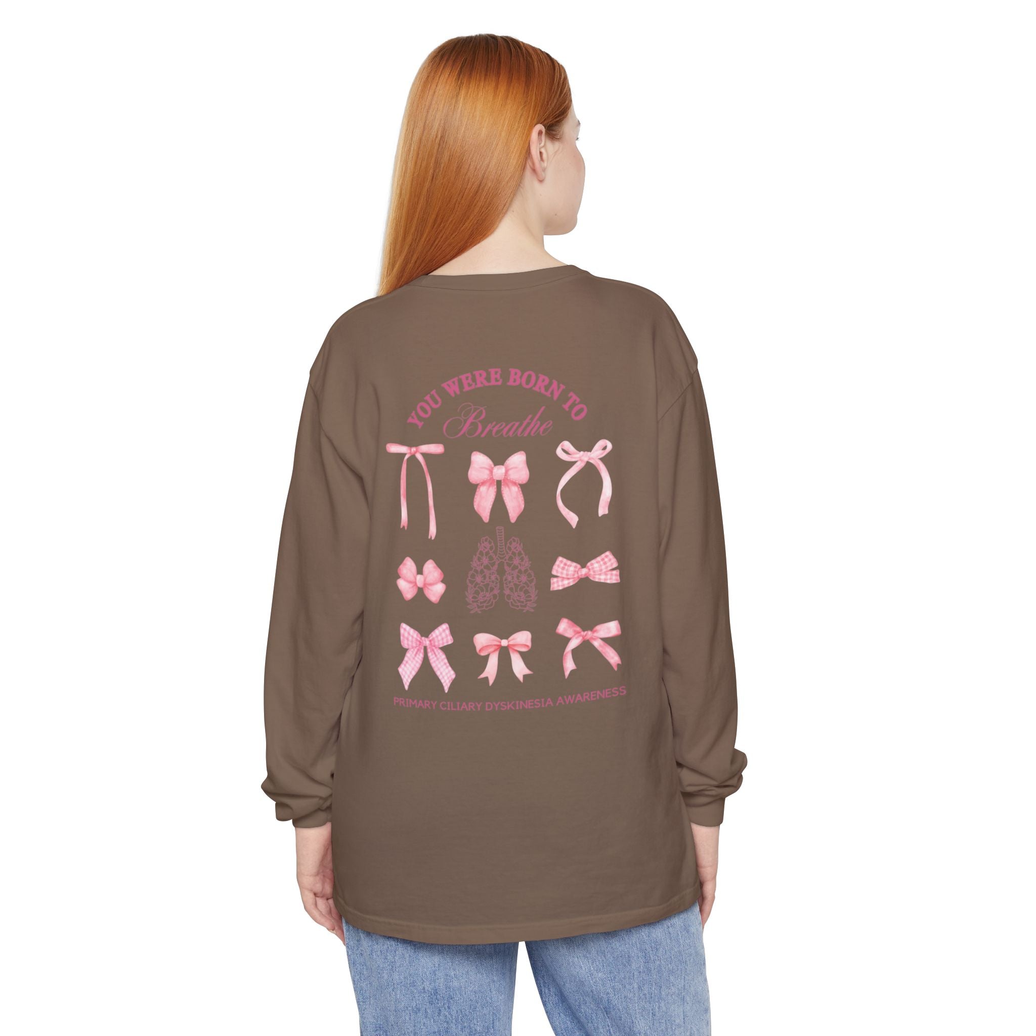 Long Sleeve T-Shirt Born to Breathe PCD Awareness
