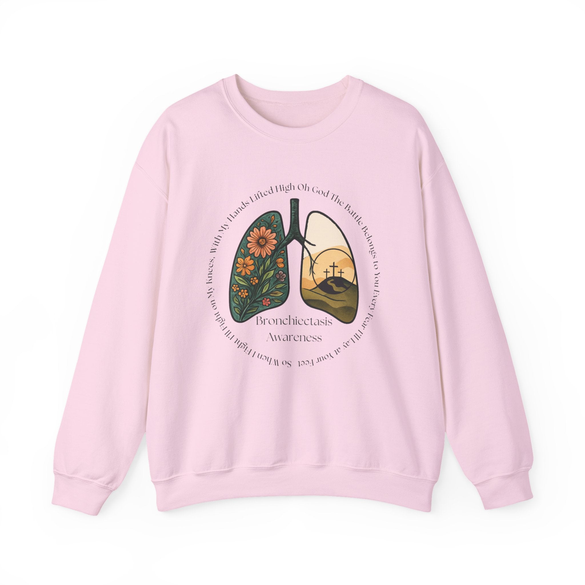 Bronchiectasis Awareness Sweatshirt - Battle Belongs to You