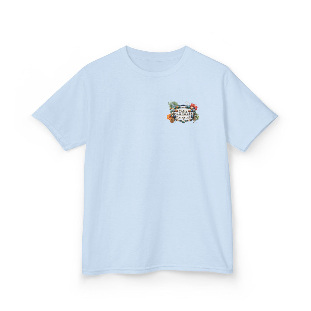 Kids Tee — PJL Handmade Crafts Tropical Floral Logo