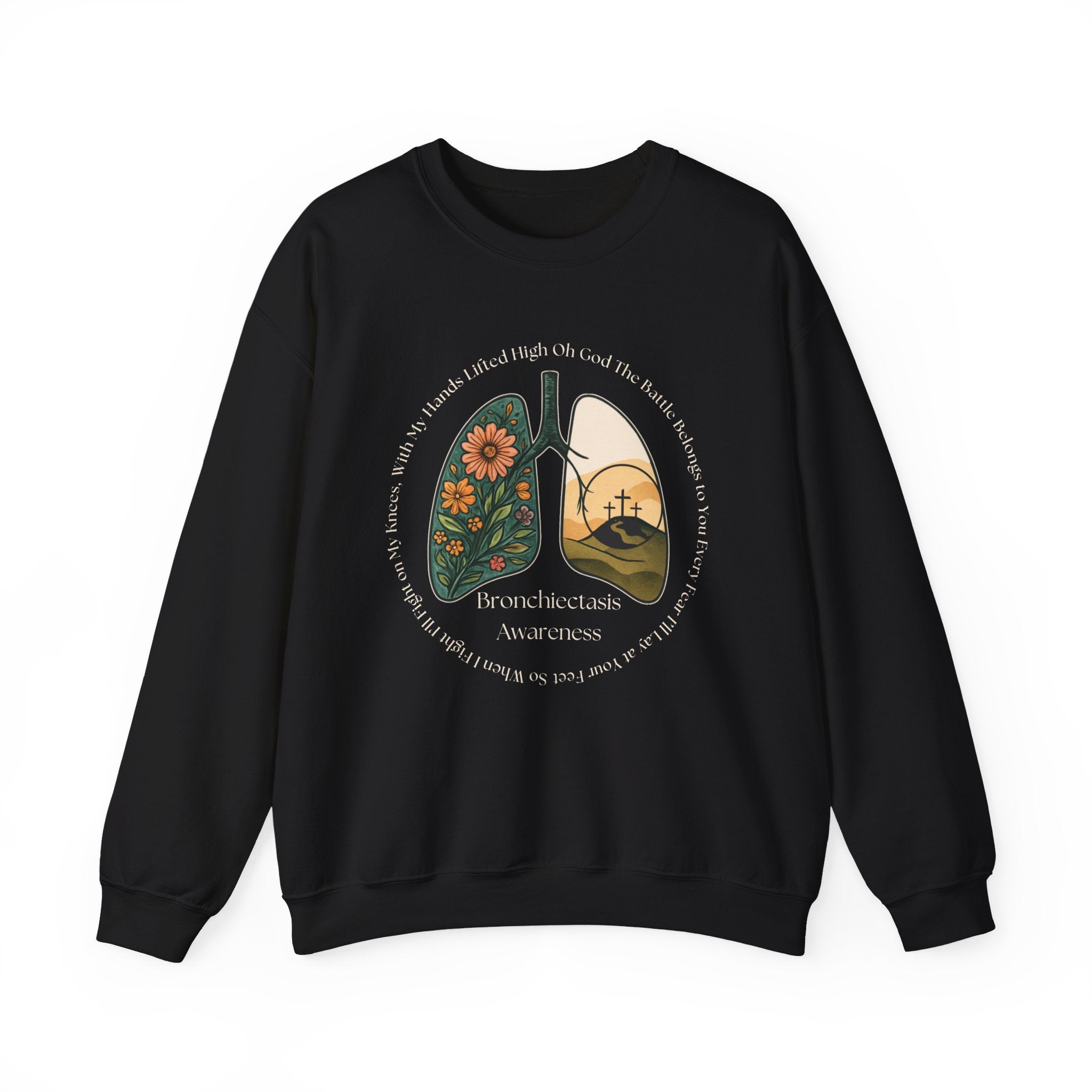 Bronchiectasis Awareness Sweatshirt - Battle Belongs to You