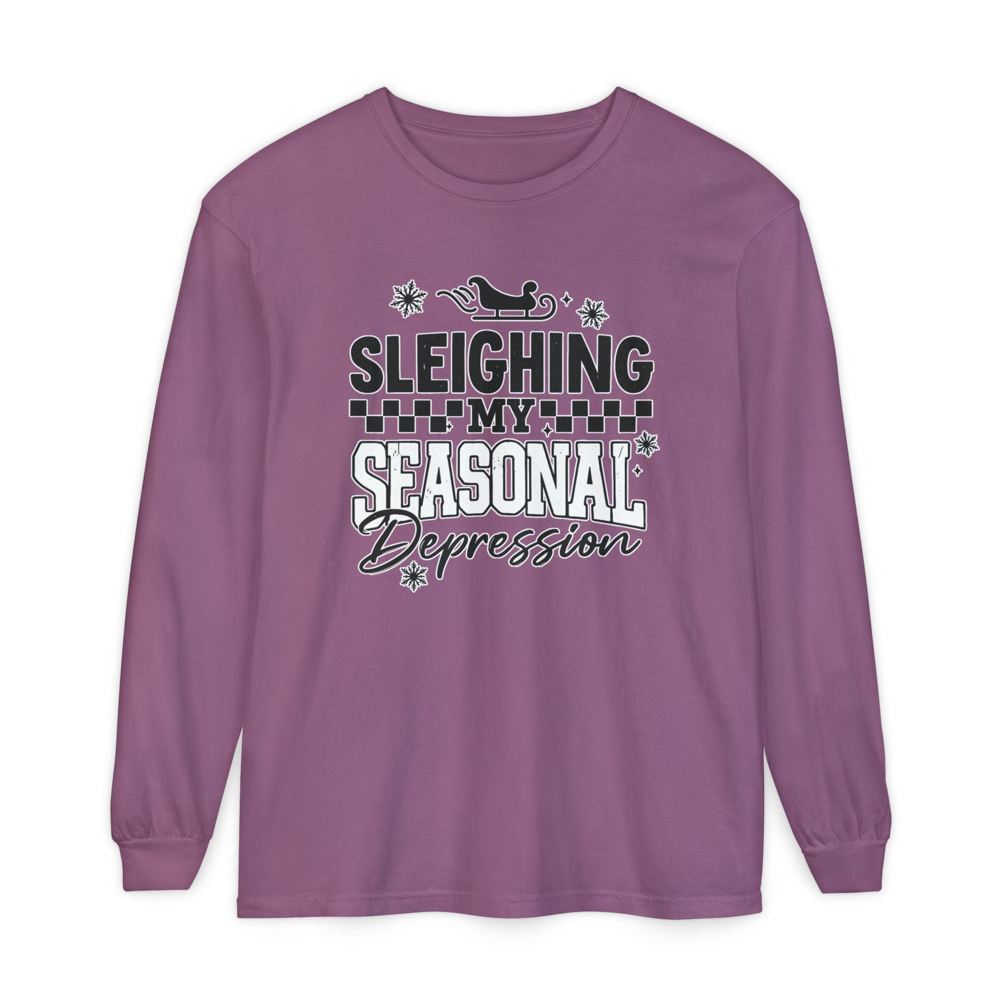 "Sleighing My Seasonal Depression" Holiday Tee