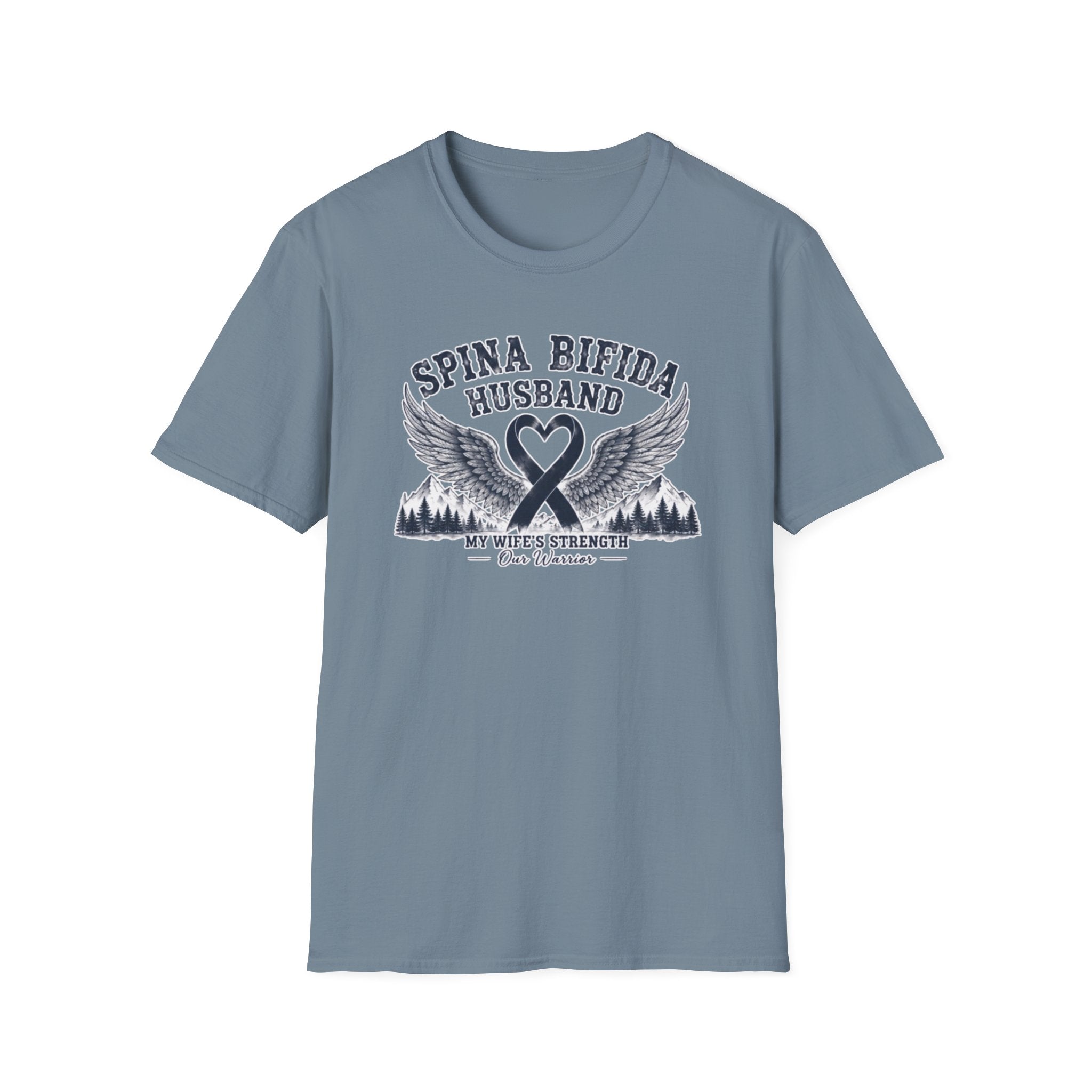 Spina Bifida Husband T-Shirt — My Wife’s Strength Support Tee