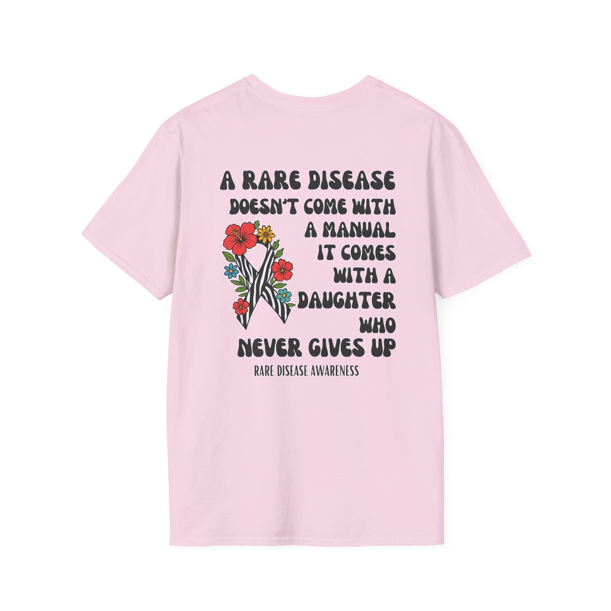 DAUGHTER Rare Disease Awareness T-Shirt — "A Rare Disease Doesn’t Come with a Manual"  Daughter Support Tee