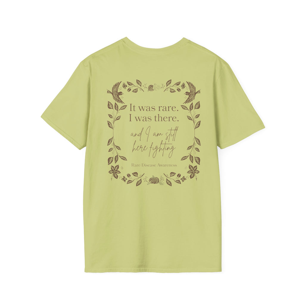 Floral Quote T‑Shirt — "It was rare, I was there" Inspirational Graphic Tee