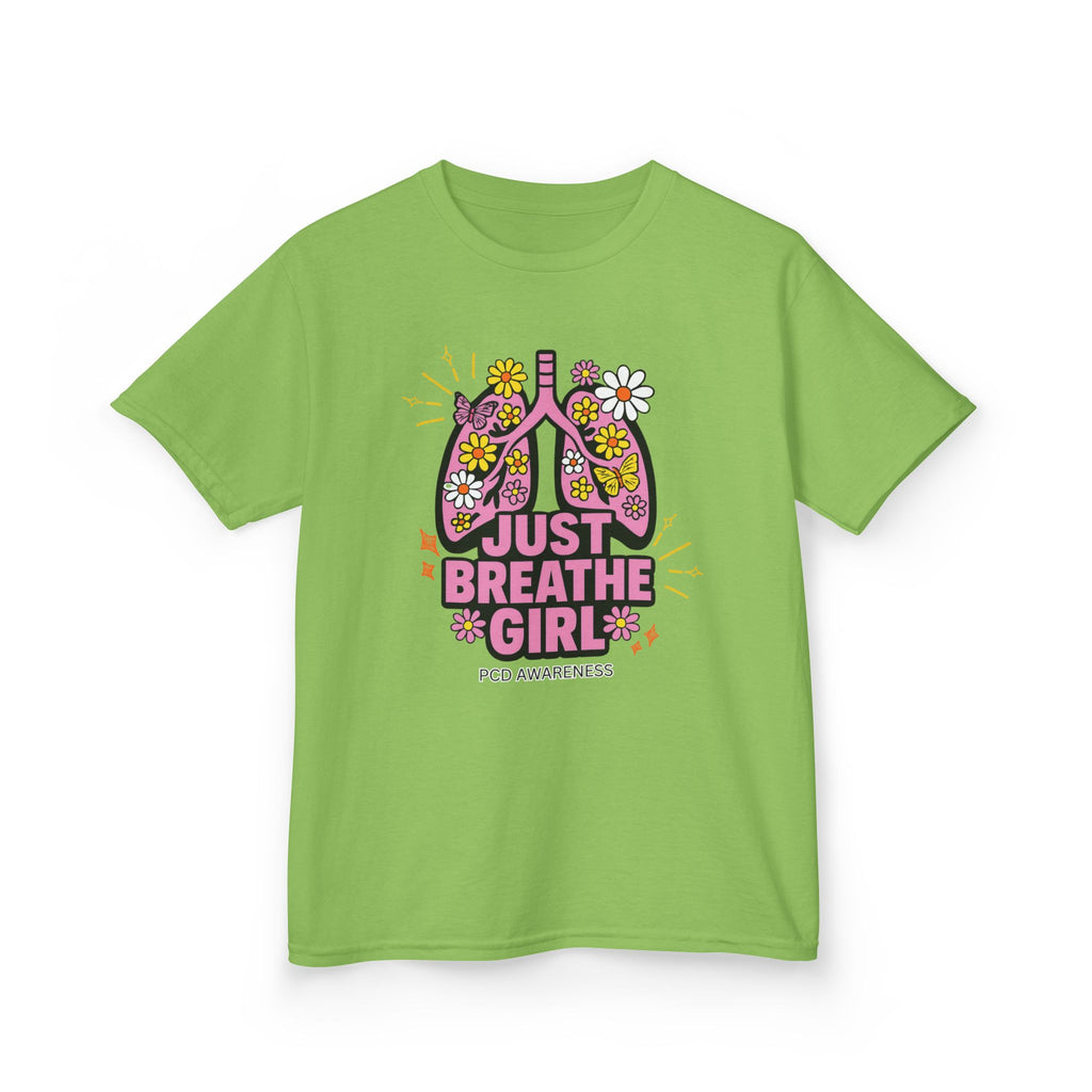 Kids T-Shirt - Just Breathe Girl PCD Design