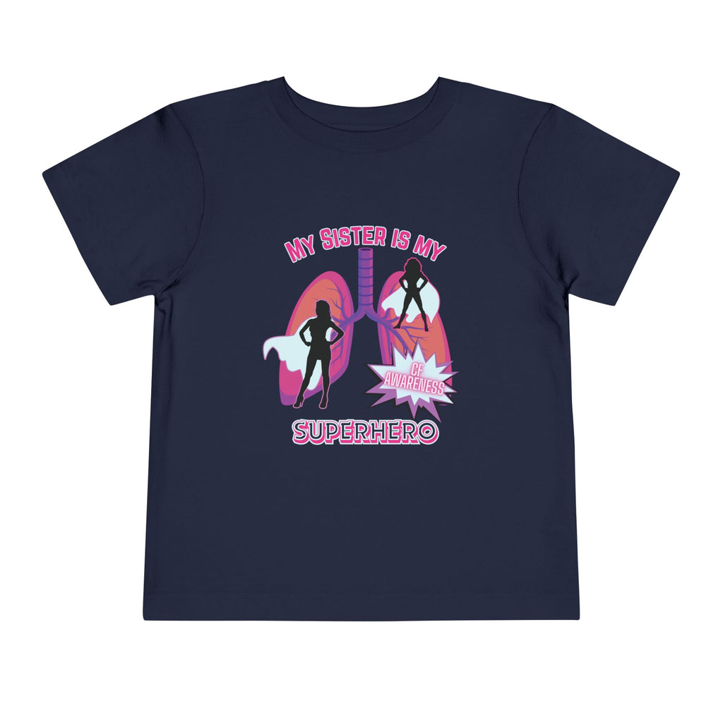 Toddler Tee - Sister Superhero Cystic Fibrosis Awareness