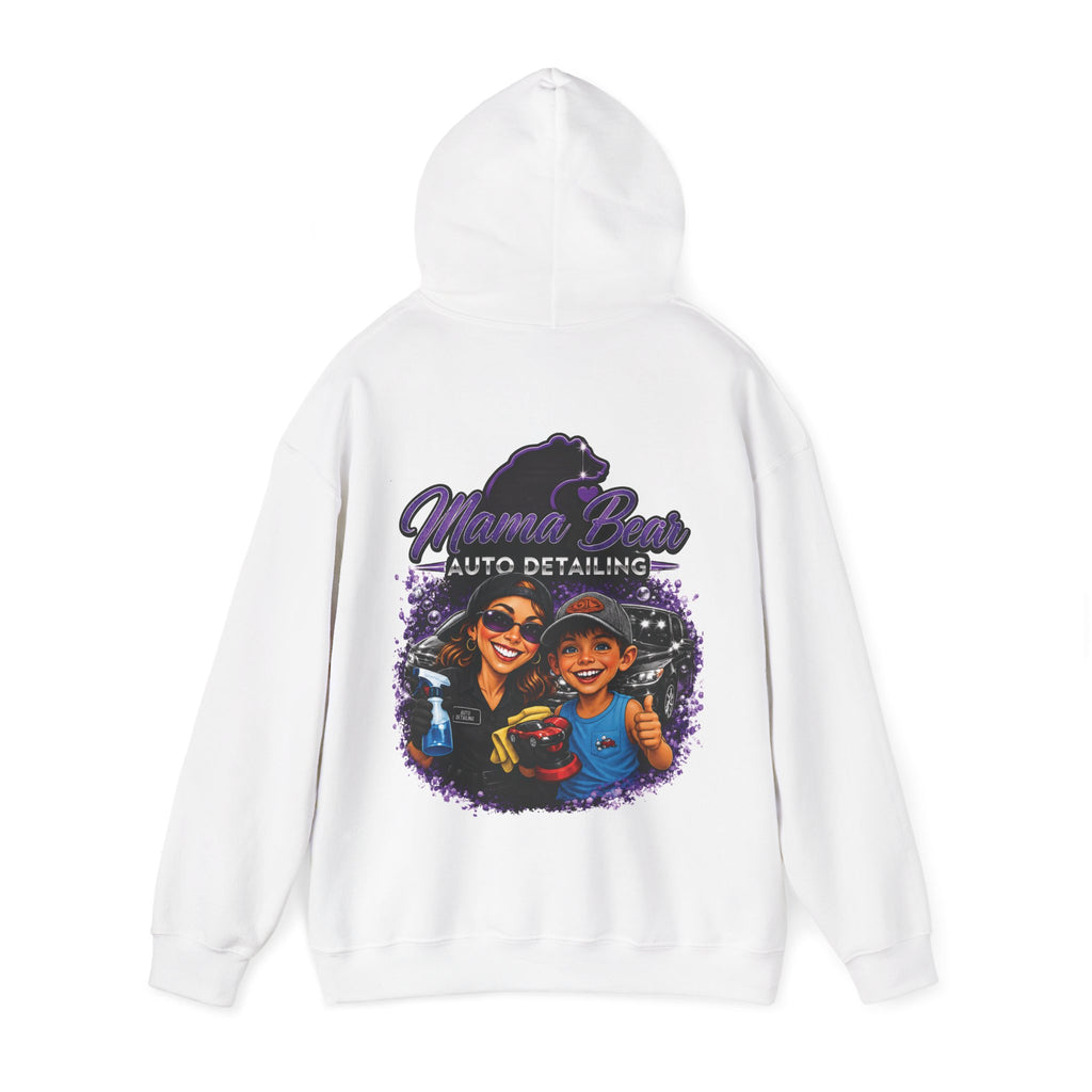 Mama Bear Auto Detailing Hoodie — Women's Car Care Team Pullover