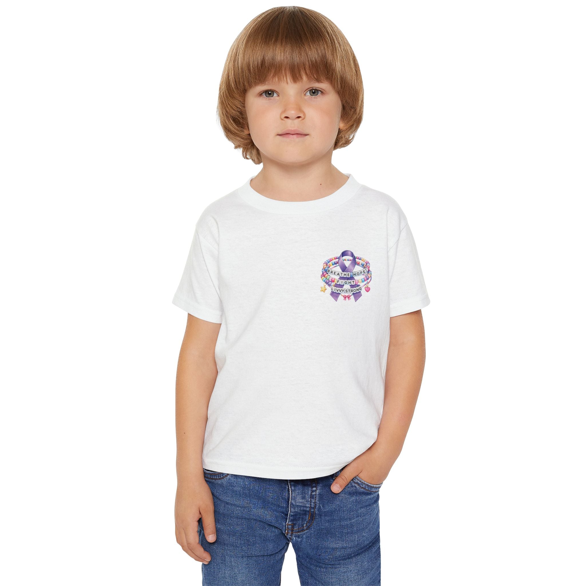 TODDLER Team Livvy Strong Fundraiser T-Shirt —CF Awareness Tee