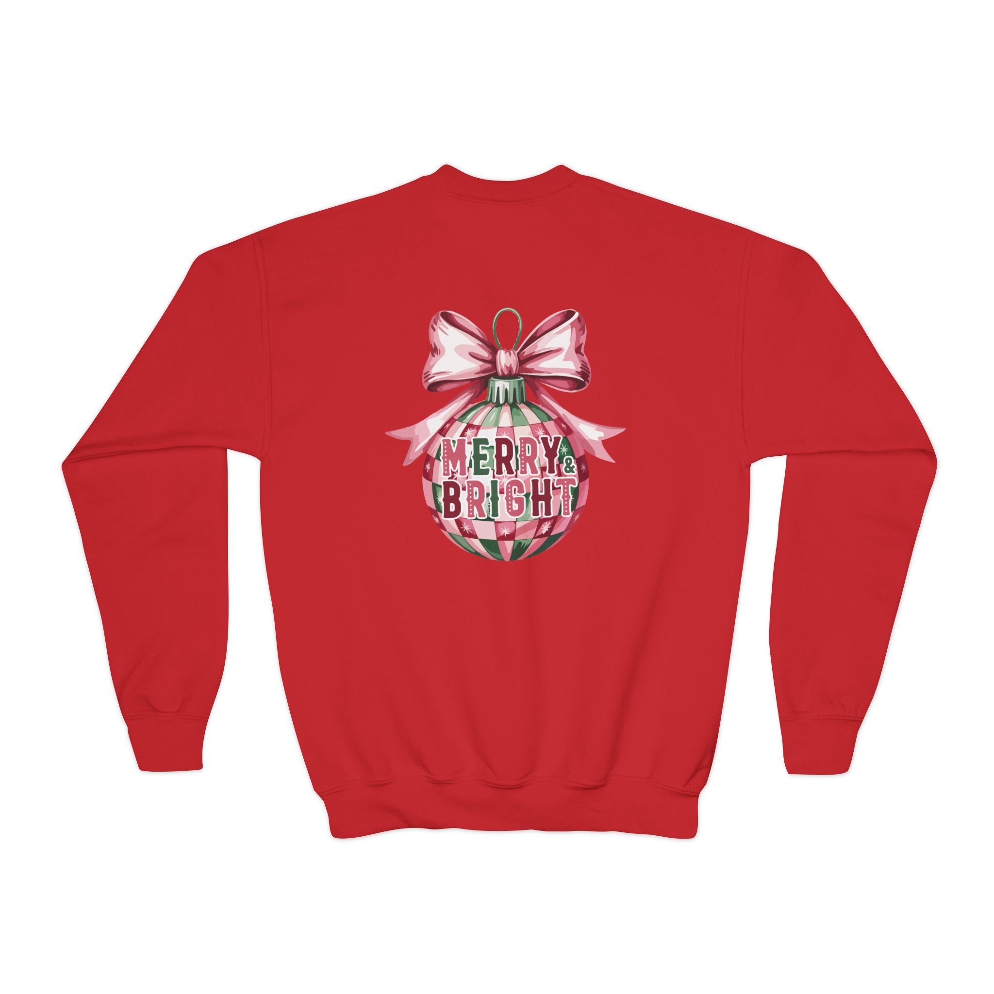 Holiday Patchwork Crewneck Sweatshirt — Merry & Bright Youth