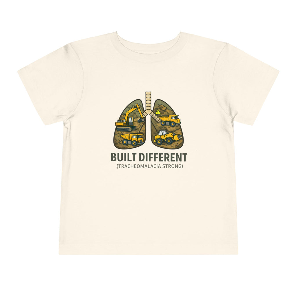 Built Different Toddler Tee — Tracheomalacia