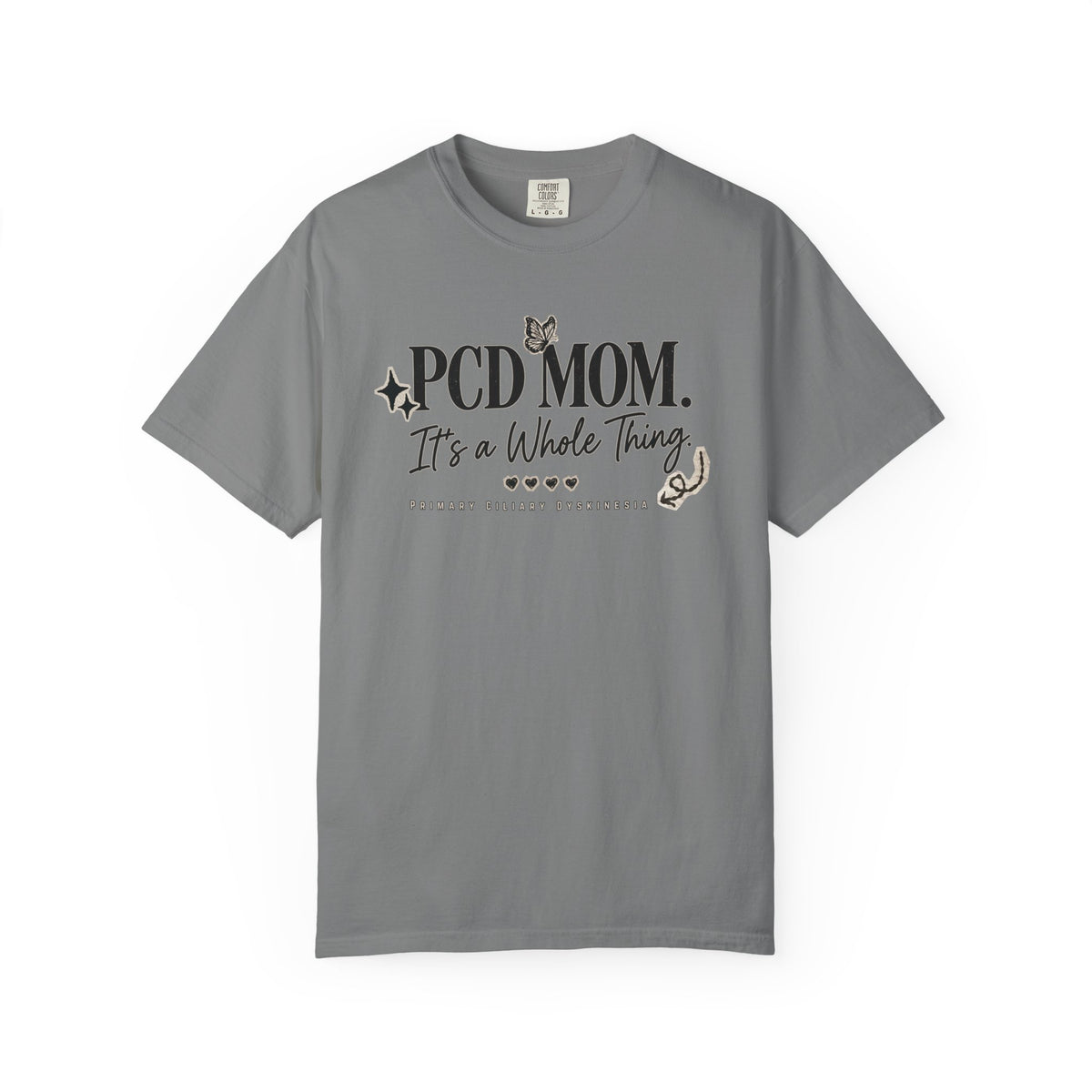 PCD Mom T-Shirt – "PCD MOM. It's a Whole Thing" Graphic Tee for PCD Awareness