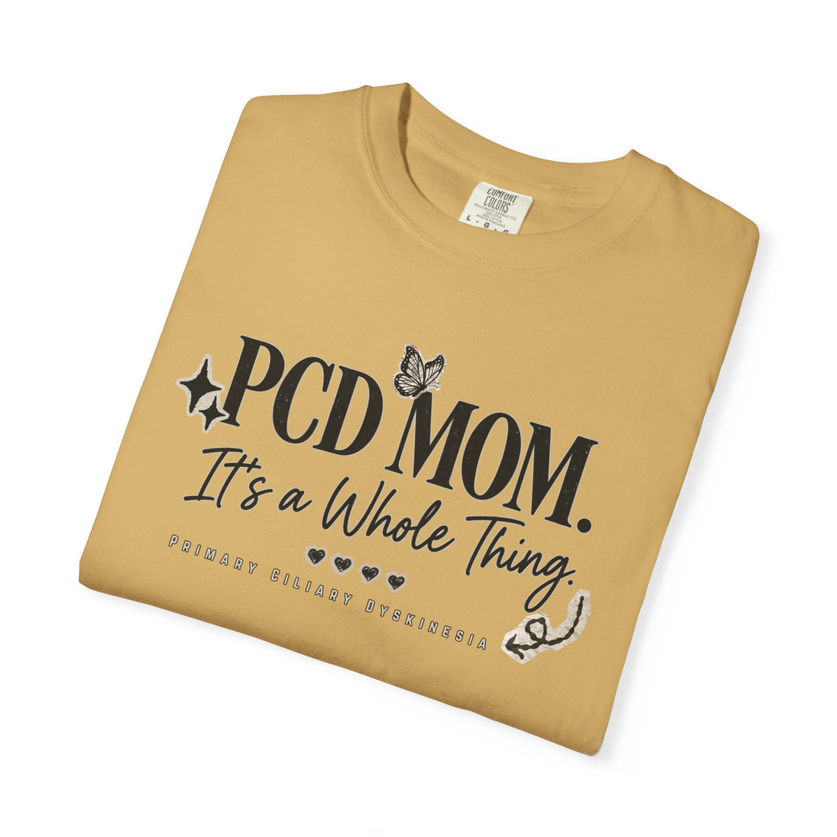 PCD Mom T-Shirt – "PCD MOM. It's a Whole Thing" Graphic Tee for PCD Awareness