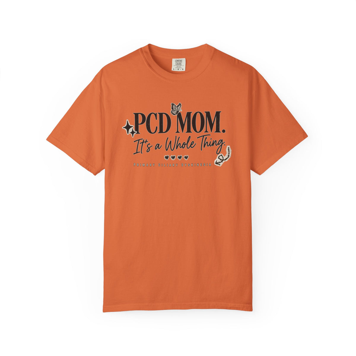 PCD Mom T-Shirt – "PCD MOM. It's a Whole Thing" Graphic Tee for PCD Awareness