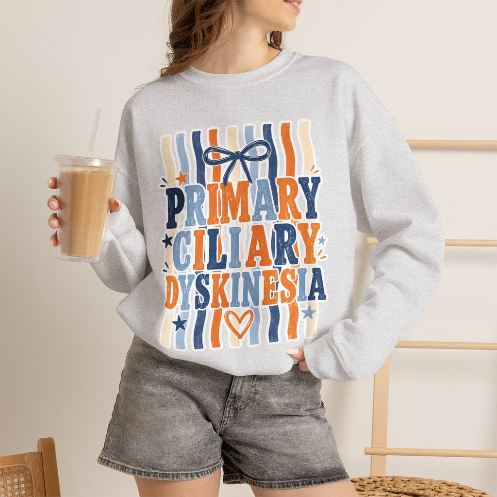Primary Ciliary Dyskinesia Awareness Crewneck Sweatshirt