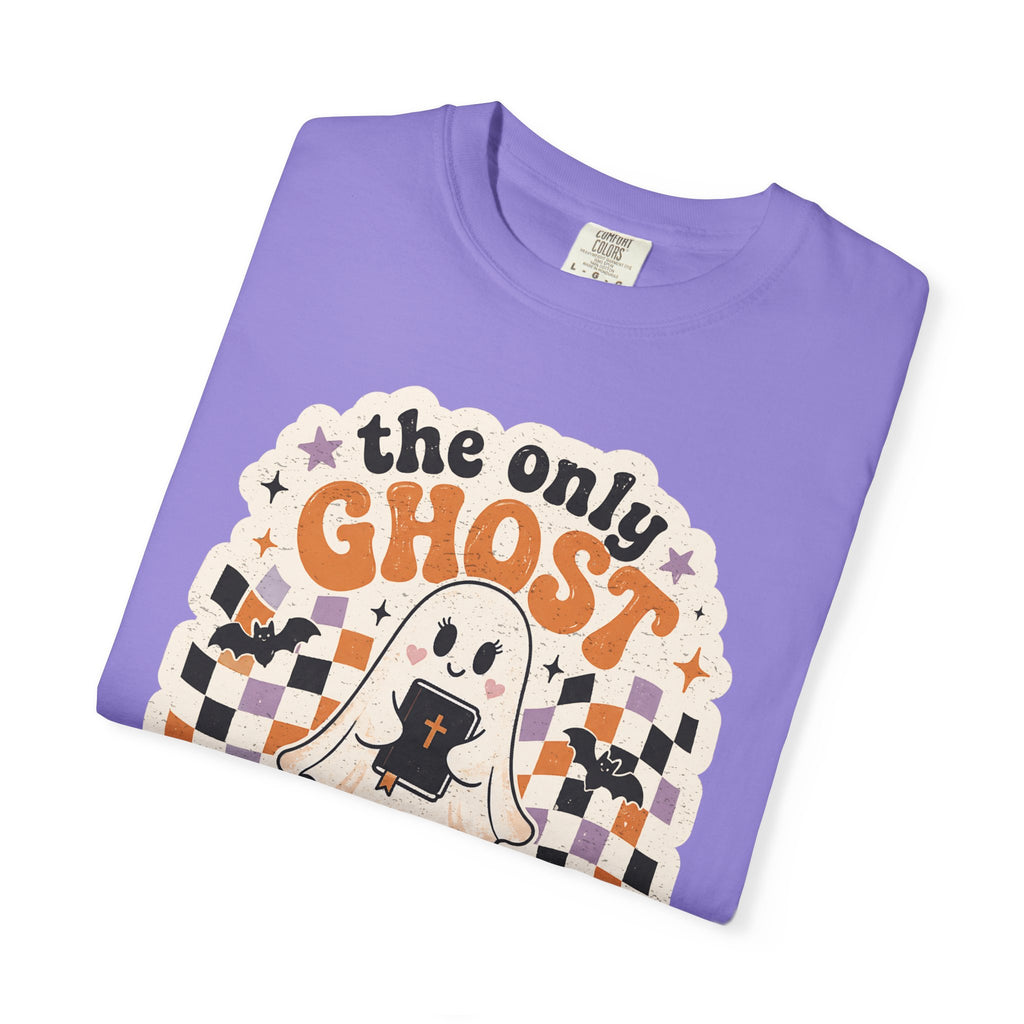Holy Ghost Ghost Tee — "The Only Ghost I Know Is The Holy Ghost" Christian Halloween T-Shirt