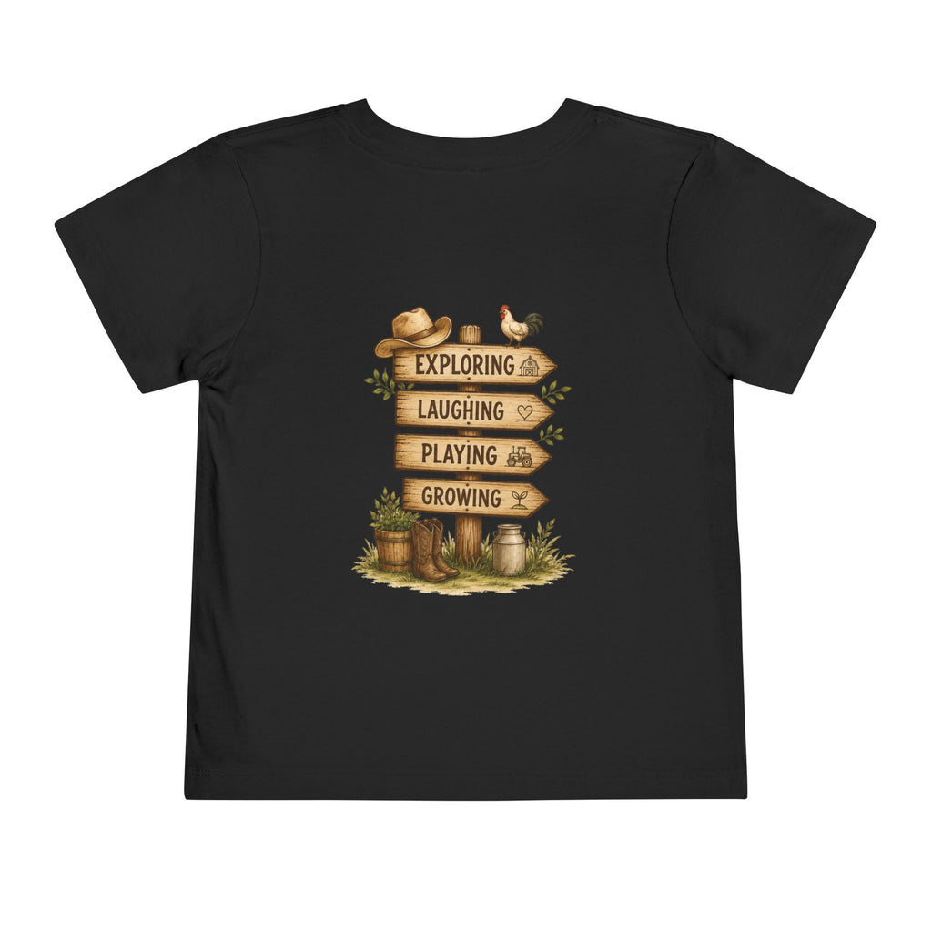 Grandkids Camp Toddler Tee — “with Nonnie & Papa G” Farm Adventure Shirt