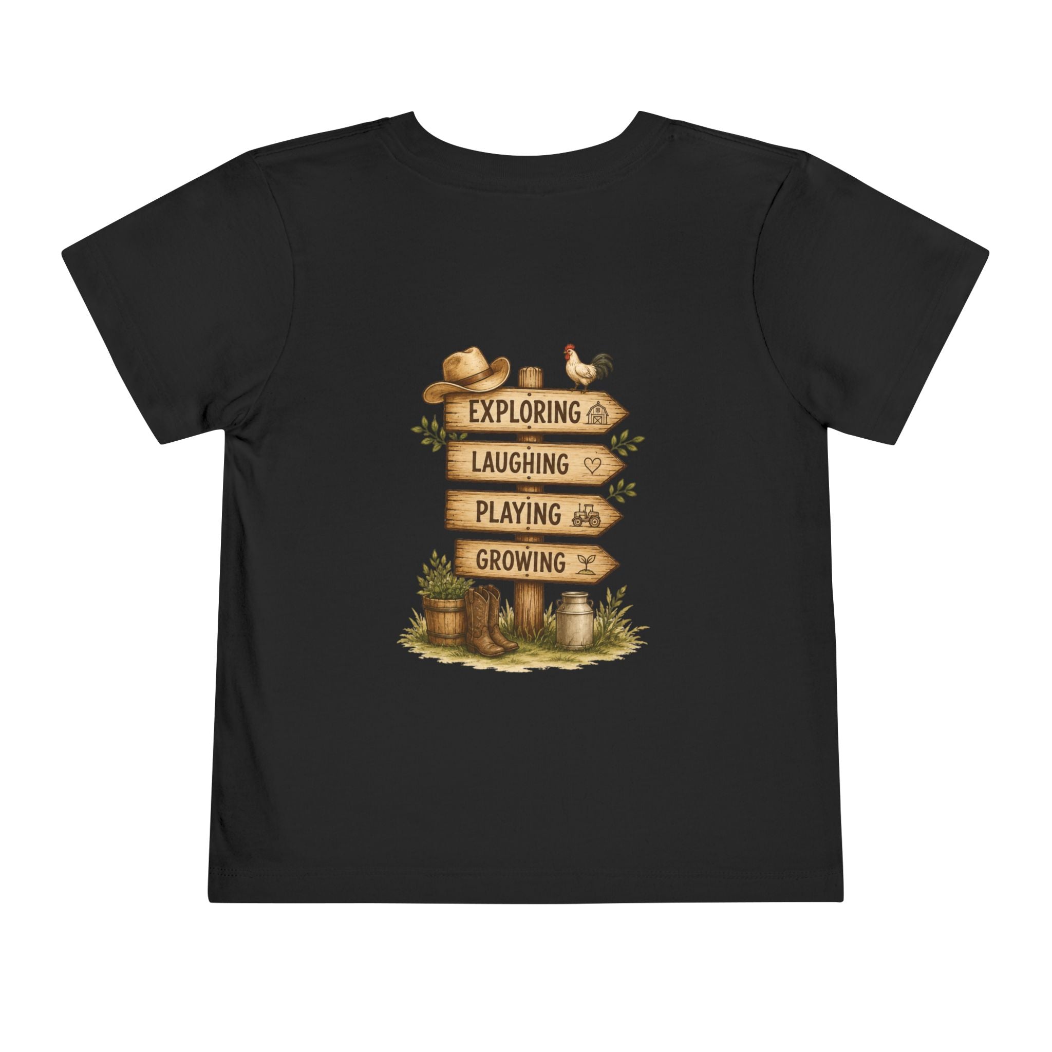 Grandkids Camp Toddler Tee — “with Nonnie & Papa G” Farm Adventure Shirt
