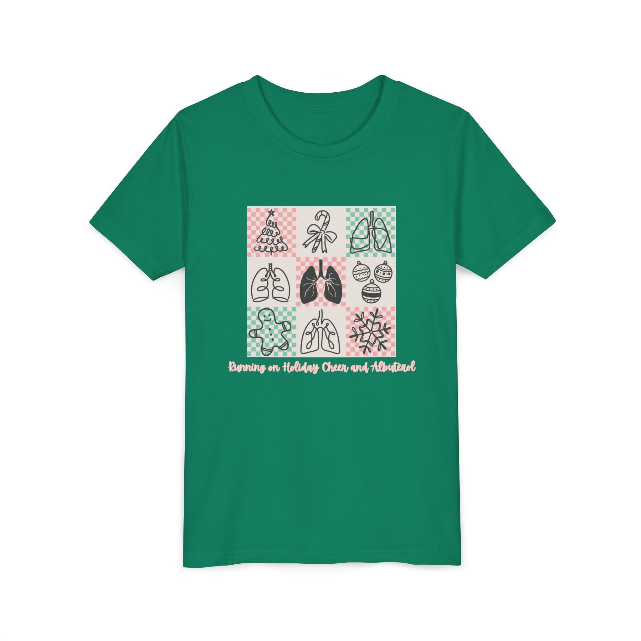 Youth Tee - Running on Holiday Cheer and Albuterol