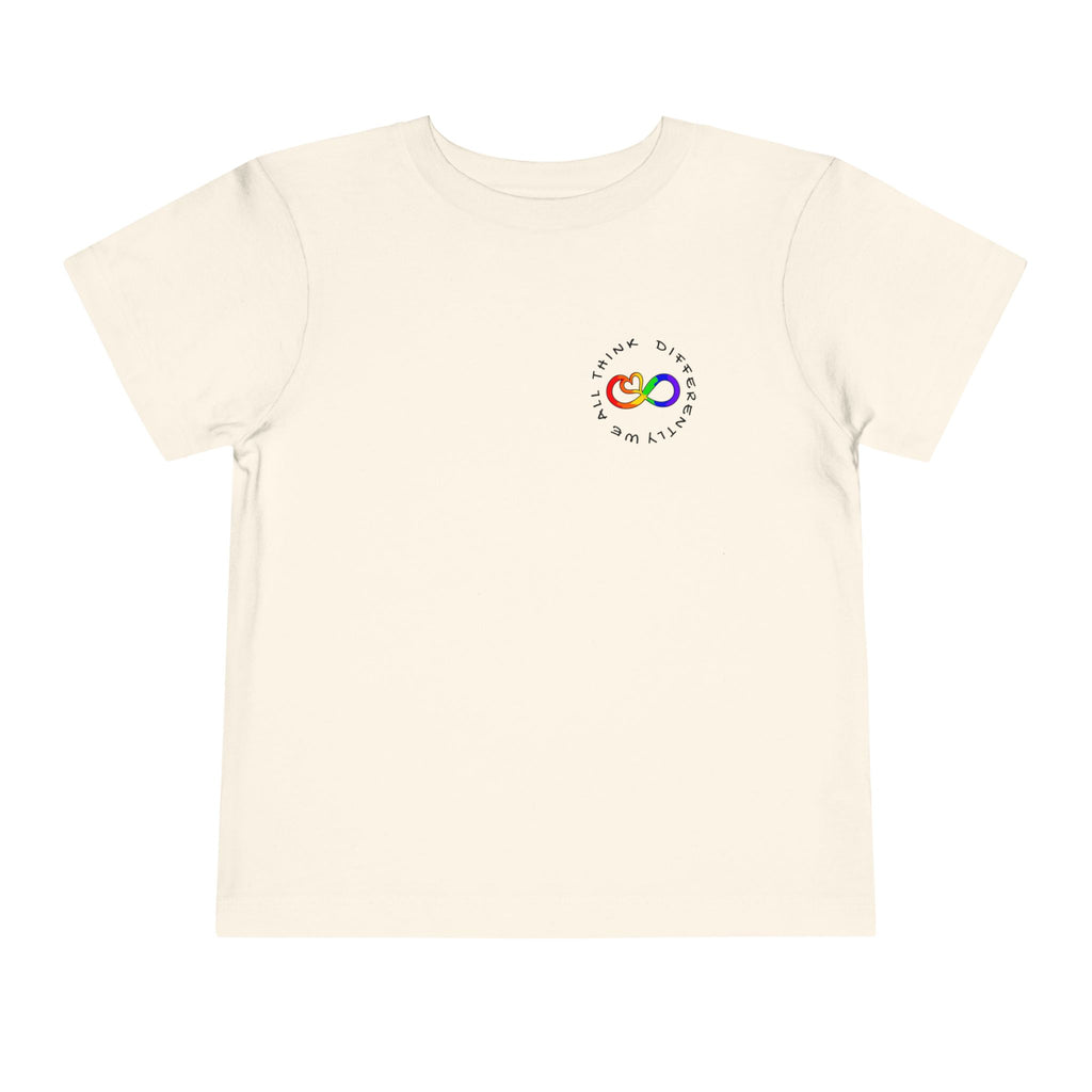Toddler Neurodivergent Awareness T-Shirt — Colorful Brain Design