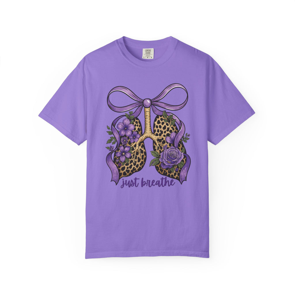 Garment-Dyed T-shirt - Just Breathe Wild Lungs