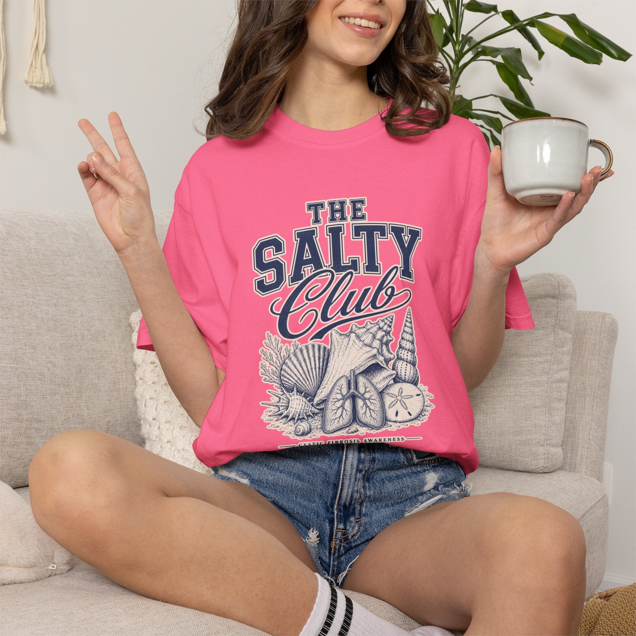 The Salty Club Beach T-Shirt — Nautical CF Awareness