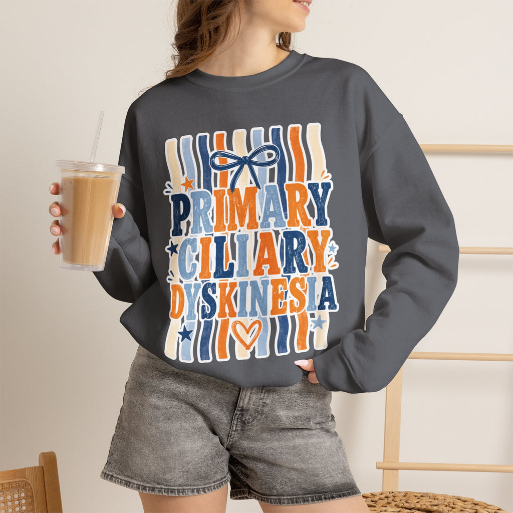 Primary Ciliary Dyskinesia Awareness Crewneck Sweatshirt